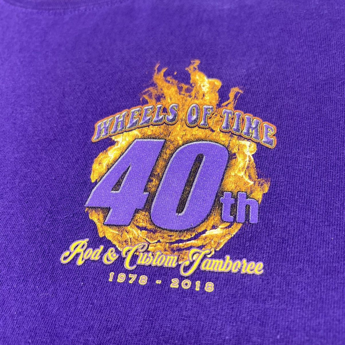 Gildan × Vintage VTG Car Tee Shirt Purple Hot Rod Classic Custom Auto Graphic Size US XL / EU 56 / 4 - 8 Thumbnail
