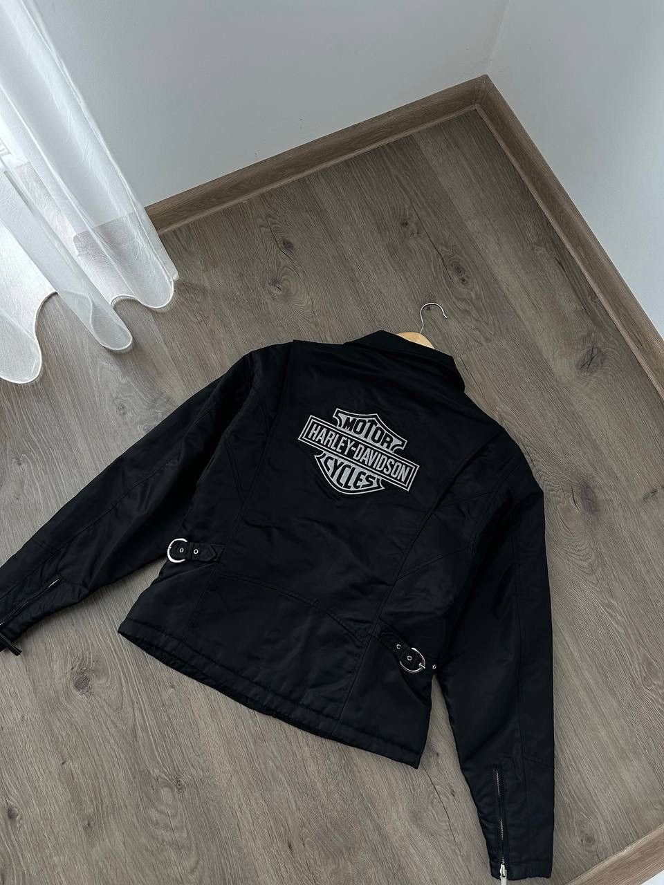 Harley Davidson × Vintage Vintage Harley Davidson Black Moto Big Logo Jacket Size US M / EU 48-50 / 2 - 18 Thumbnail