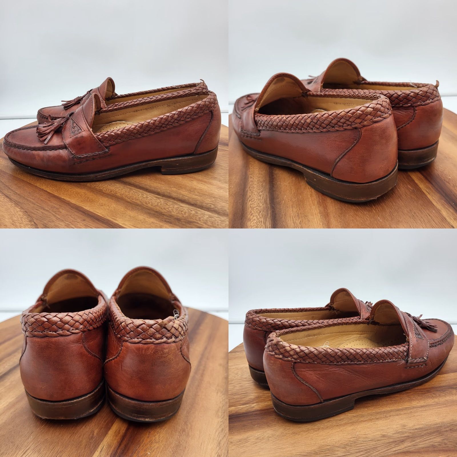 VINTAGE Allen Edmonds Maxfield Loafers Mens 8 Wide Width 