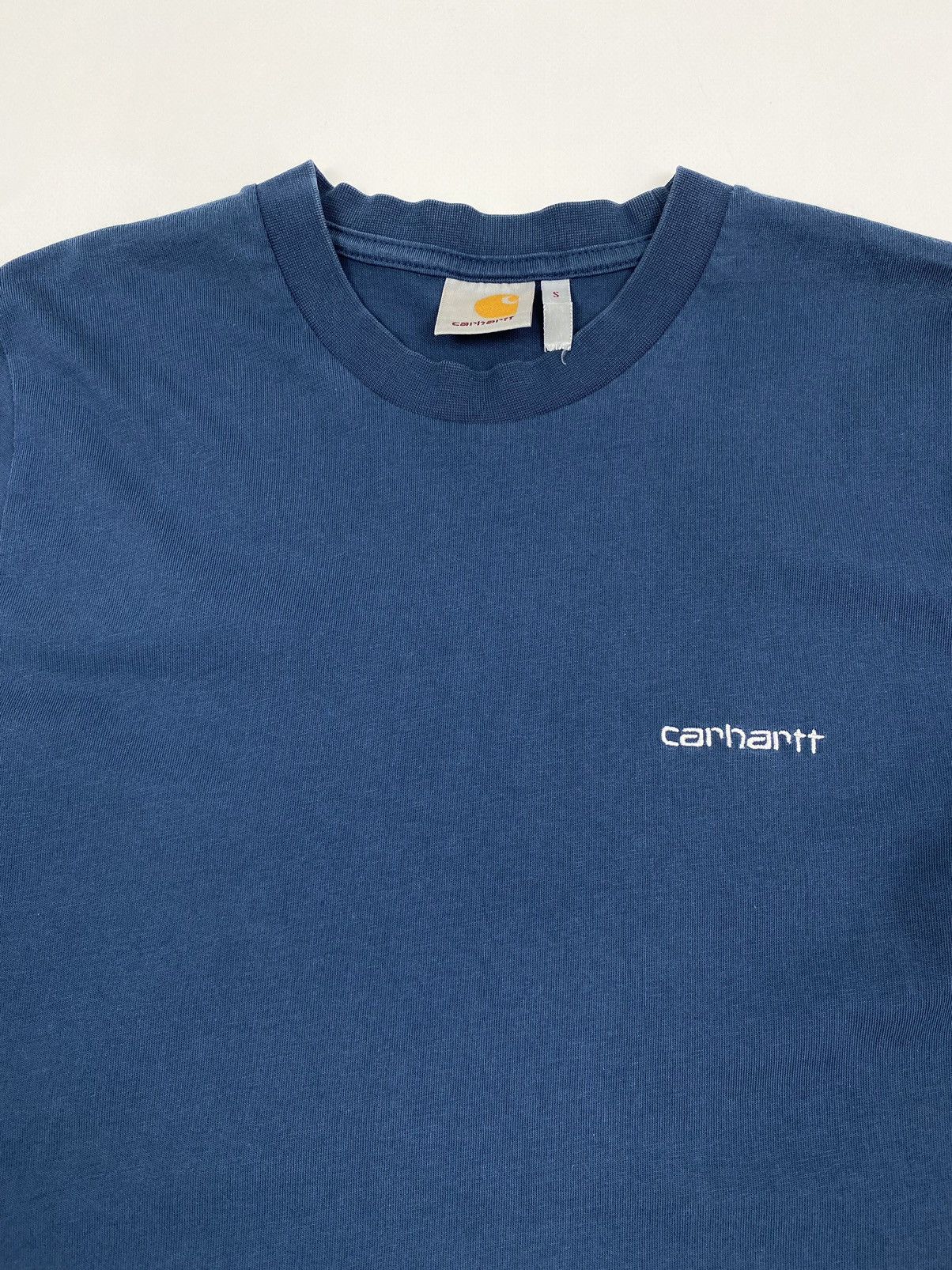Carhartt Y2K Carhartt Mini Script Embroidered Logo Tee Size US S / EU 44-46 / 1 - 3 Thumbnail
