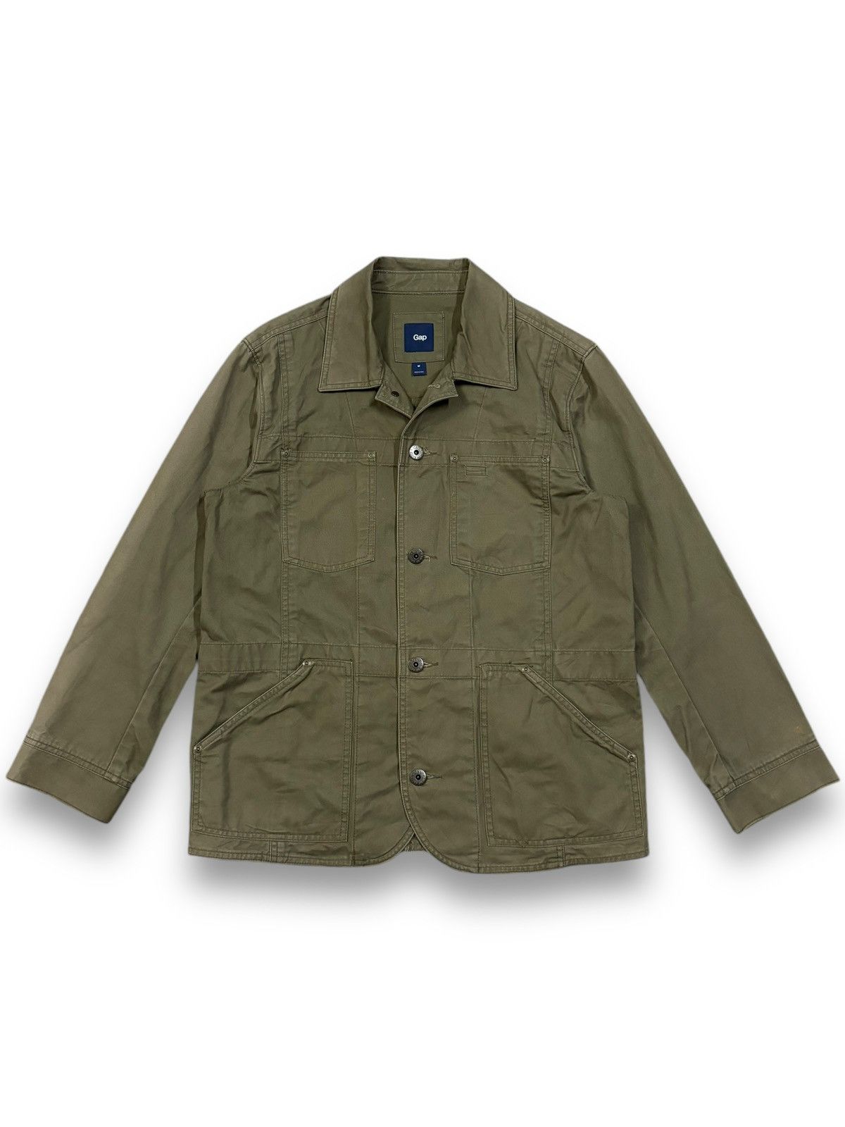 Balenciaga × Gap × Yeezy Vintage Gap Khaki Green Tactical Military Field Jacket Size US M / EU 48-50 / 2 - 1 Thumbnail