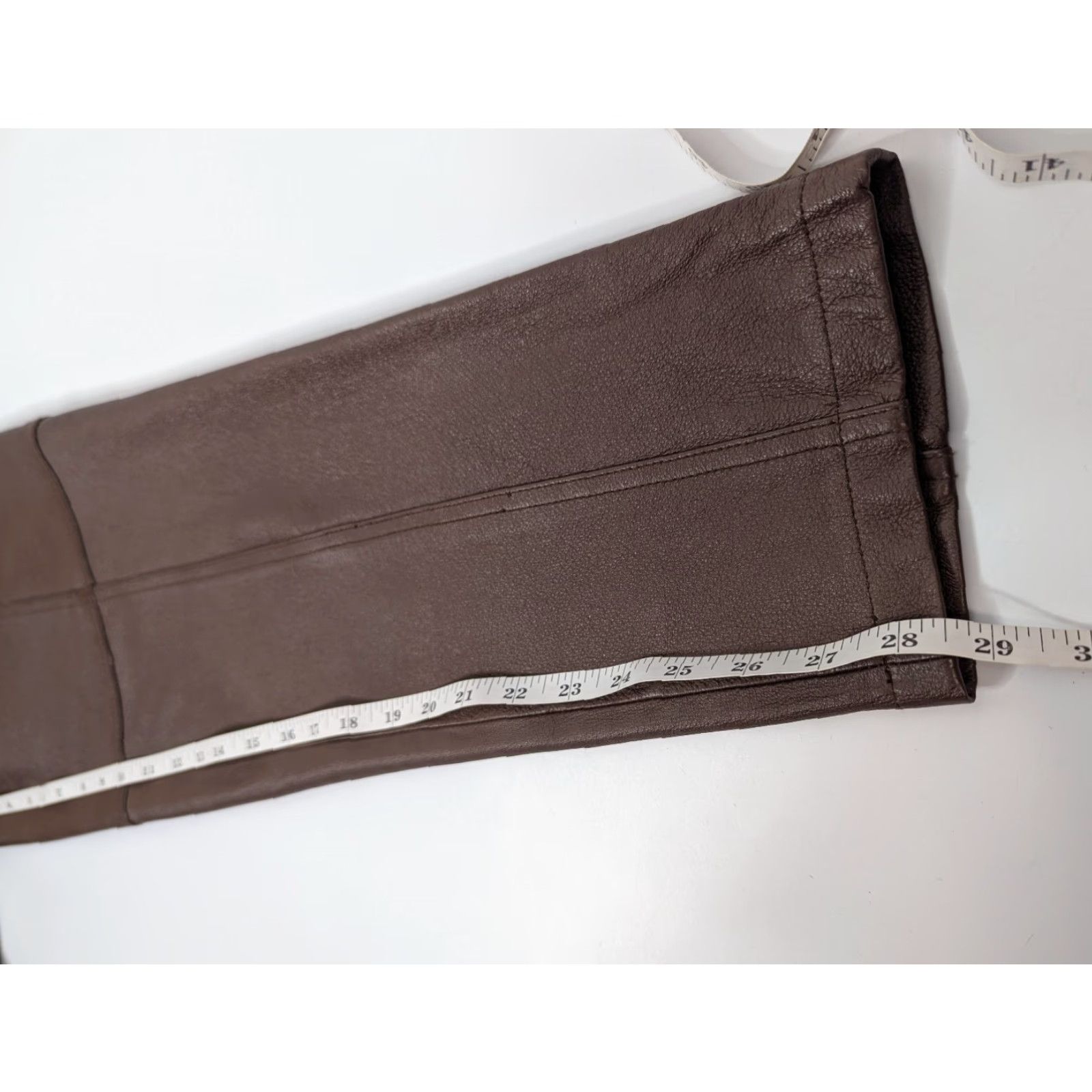 Vintage VINTAGE Together Women's 8 Pants Brown Leather High Rise Tapered Pants Size 30" / US 8 / IT 44 - 7 Thumbnail