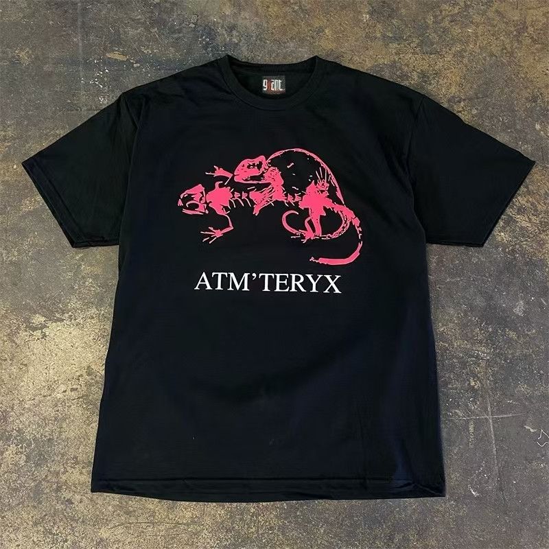 Japanese Brand × Vintage Black street washed retro lizard print t-shirt Size US M / EU 48-50 / 2 - 1 Thumbnail