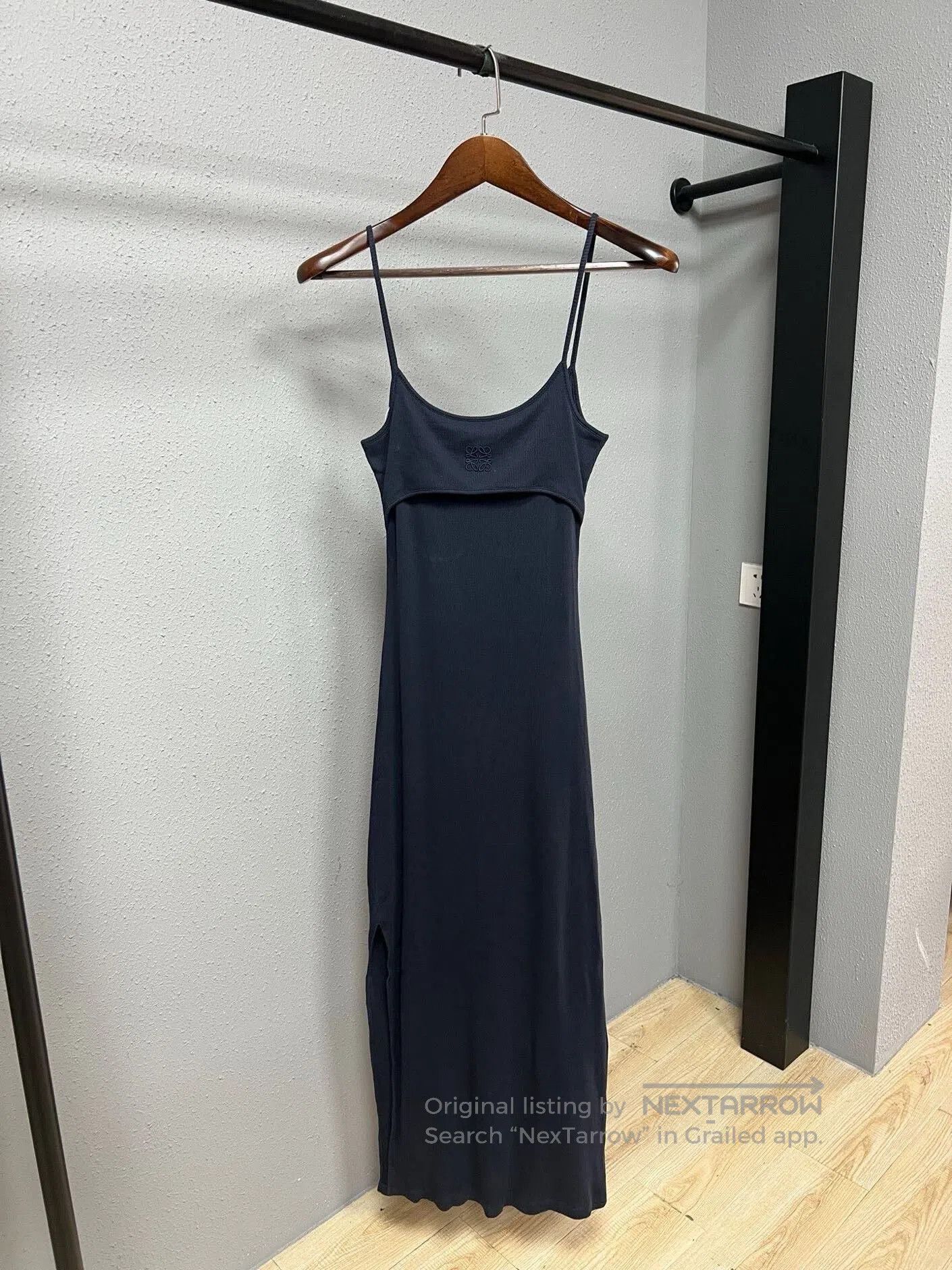 Loewe Loewe Navy Slip Maxi Dress| Size S / US 4 / IT 40 - 1 Thumbnail
