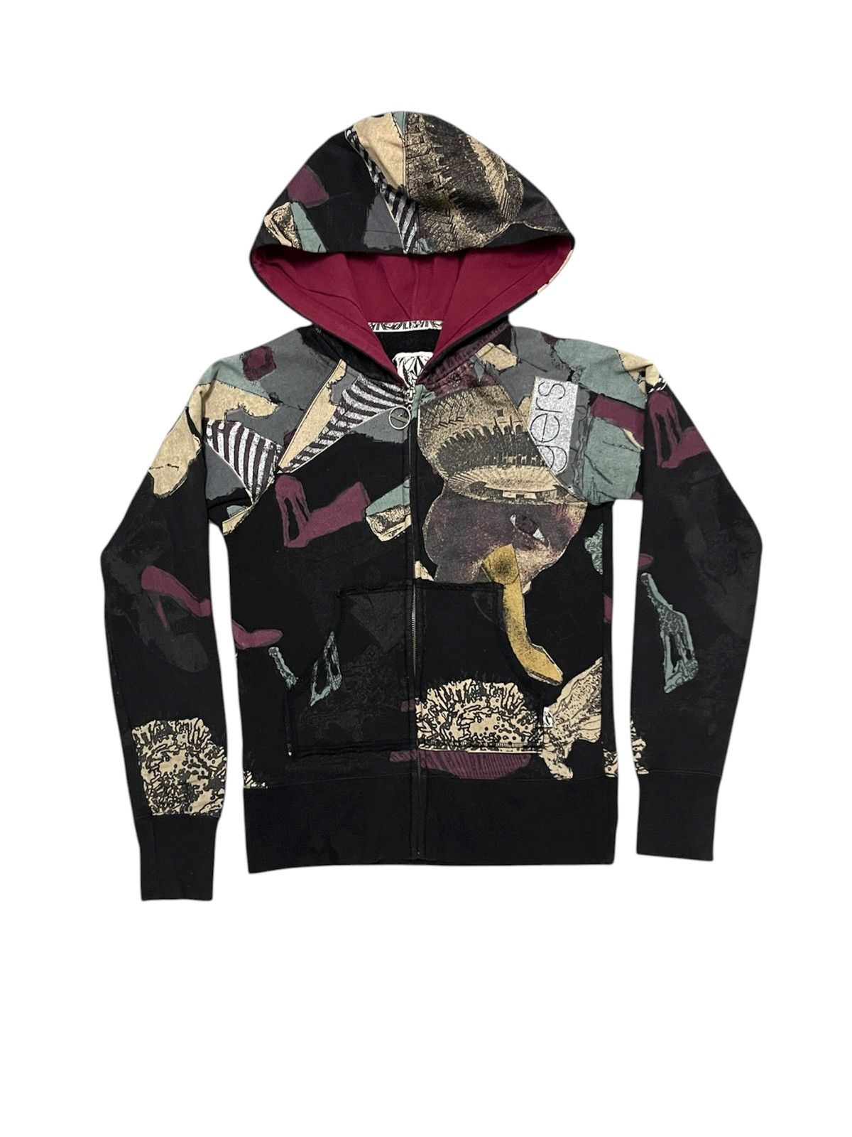 Volcom 2000s VOLCOM DREAM DU JOUR SKATE FULLPRINT HOODIE ZIPPER Size US S / EU 44-46 / 1 - 1 Thumbnail