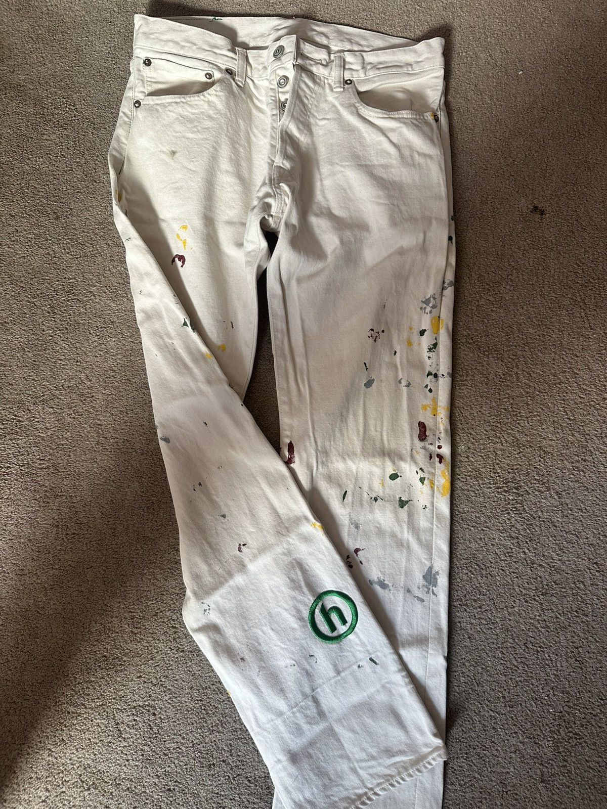 HIDDEN Hidden Paint Denim Jeans Size US 32 / EU 48 - 2 Thumbnail