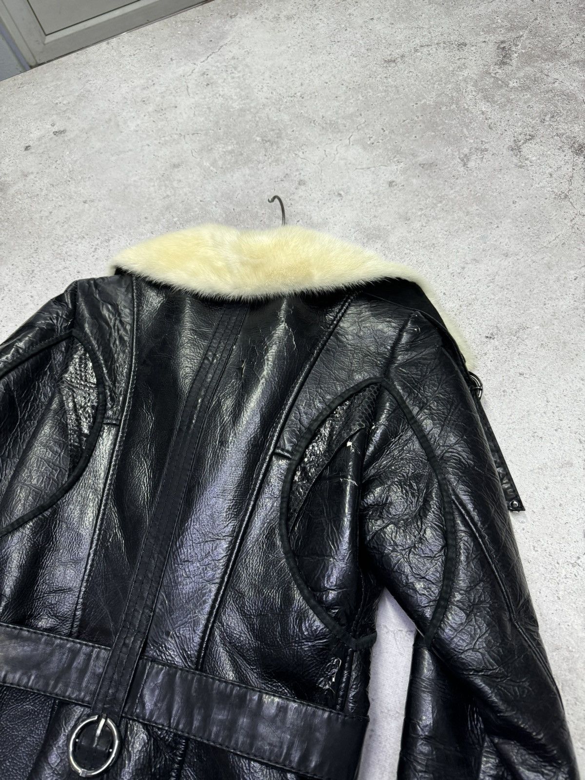14th Addiction Vintage Patent Leather Bandage Fur Jacket Size US S / EU 44-46 / 1 - 5 Thumbnail