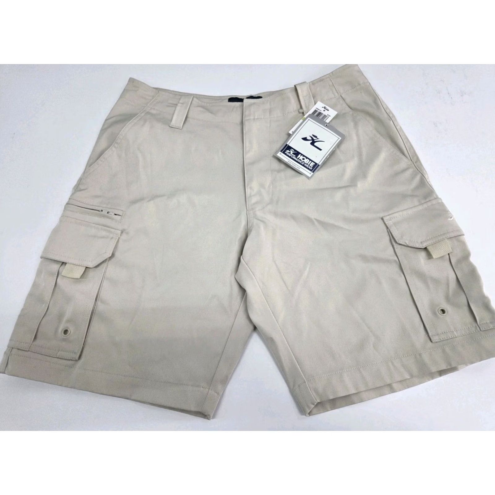 Vintage Hobie Performance Wear Mens Beige Cargo Shorts Zip Pockets Logo 30 Cargo 8in Inseam Regular Mens Beige, Hobie, Shorts, 30, Zip, Logo, Cargo, NWT Size US 30 / EU 46 - 2 Thumbnail