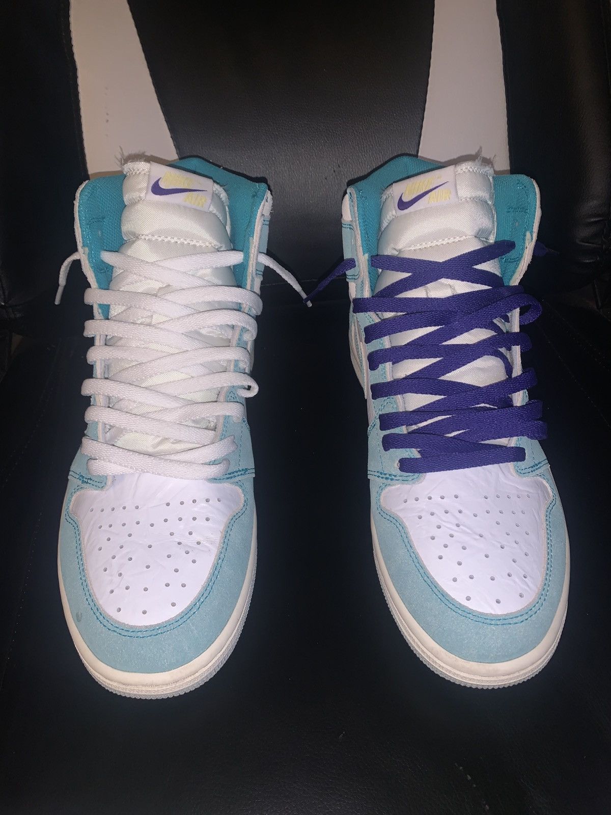 Nike Nike Air Jordan 1 High OG in teal and white Size US 11 / EU 44 - 1 Thumbnail
