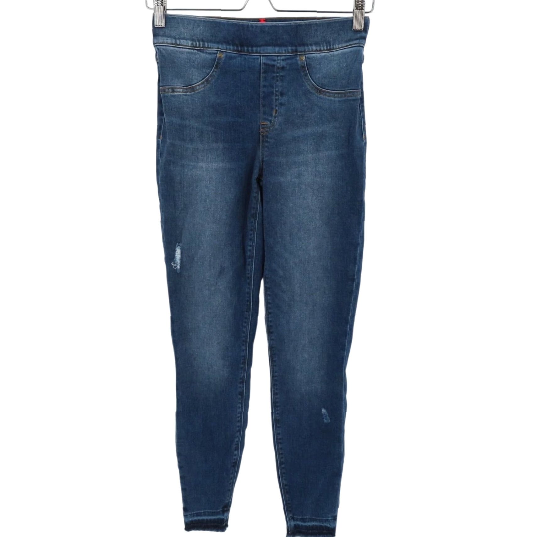 Spanx Spanx Jeans Womens Small Distressed Ankle Skinny 20203R Medium Blue Wash Denim Size 28" / US 6 / IT 42 - 2 Thumbnail