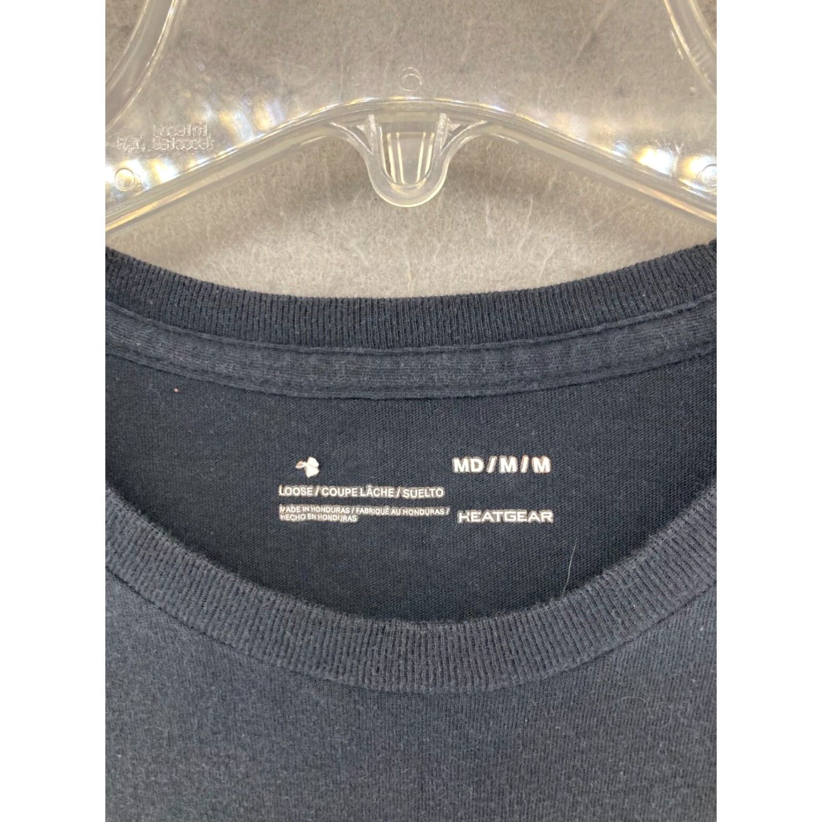 Under Armour Under Armour HeatGear Shirt Mens M Black Logo Athletic Tee Size US M / EU 48-50 / 2 - 5 Thumbnail