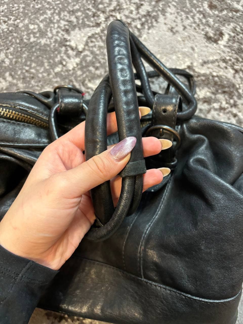 Allsaints × Vintage Vintage Y2K Allsaints Leather Archival Opium Shoulder Bag Size ONE SIZE - 8 Thumbnail