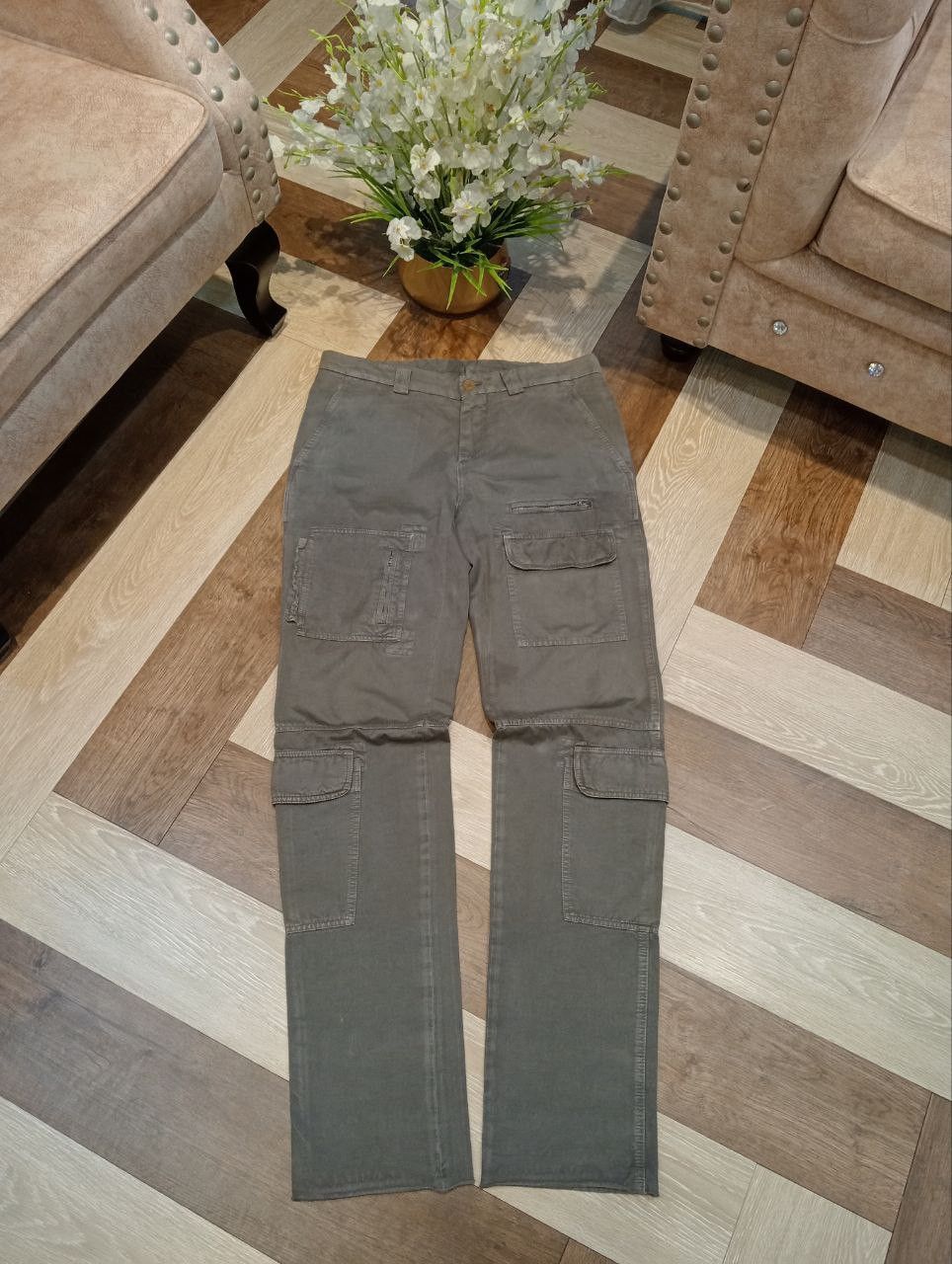 Brunello Cucinelli BRUNELLO CUCINELLI MULTI-POCKET CARGO TECH TROUSERS SIZE 48 Size US 34 / EU 50 - 1 Thumbnail