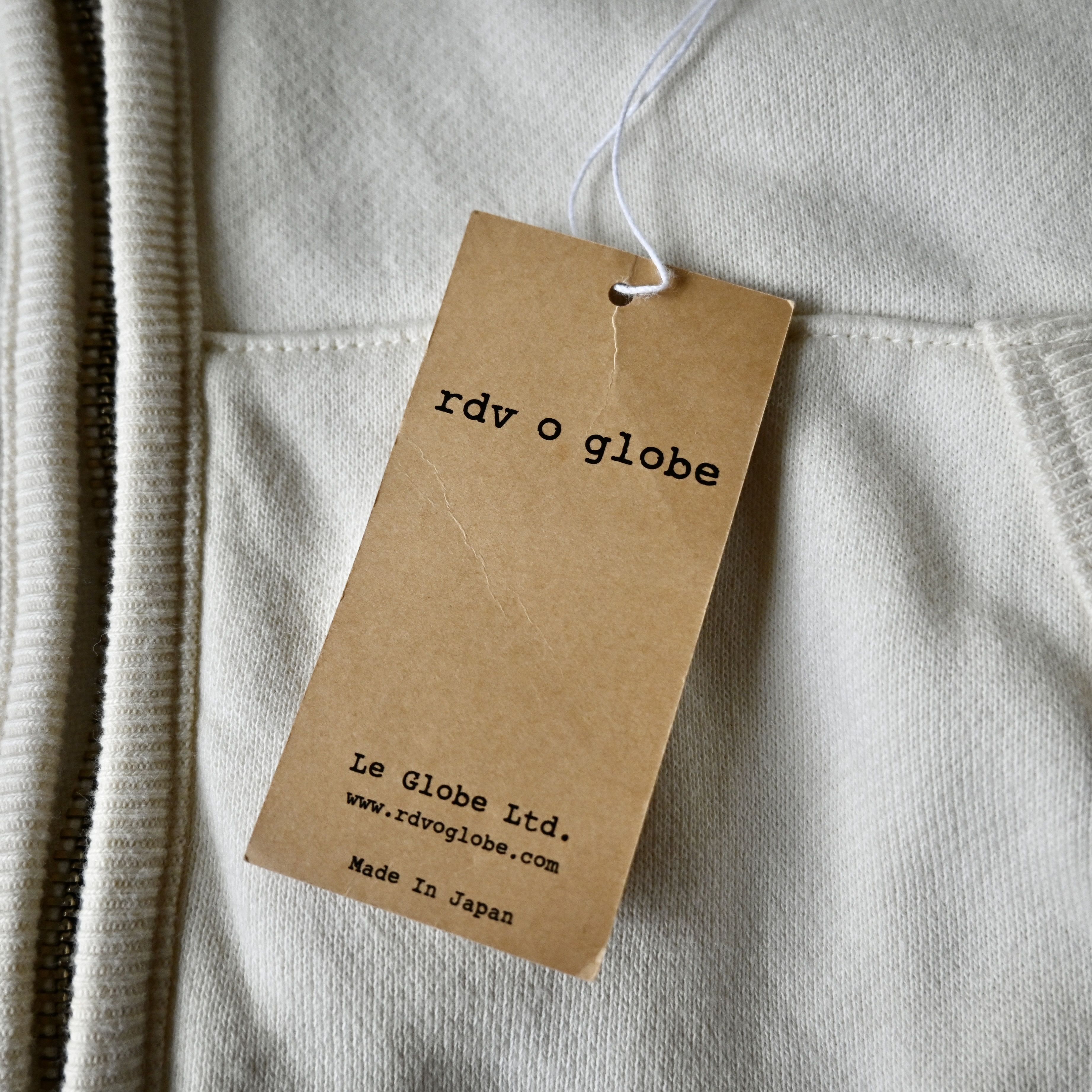 rdv o globe MINT, rdv o globe zip-up french terry cardigan made in Japan Size US L / EU 52-54 / 3 - 12 Thumbnail