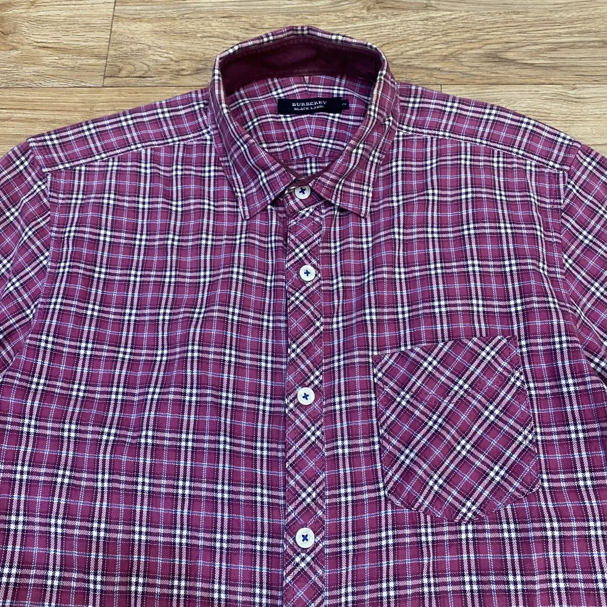 Burberry Burberry Black Label Plaid Button Up Shirt Size US M / EU 48-50 / 2 - 6 Thumbnail