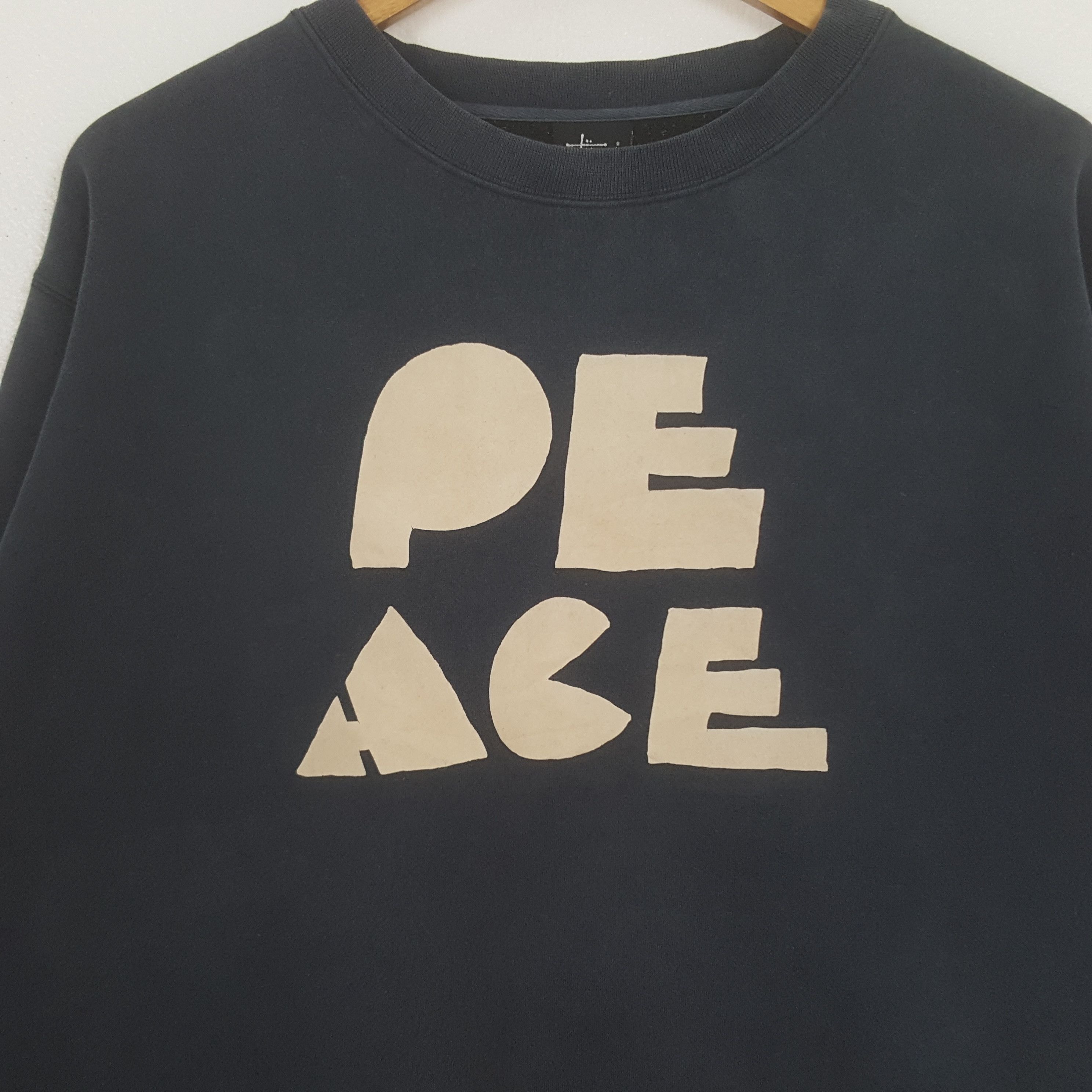 Stussy Vintage Stussy Peace Streetwear Sweatshirt C322N16 Size US XL / EU 56 / 4 - 2 Thumbnail