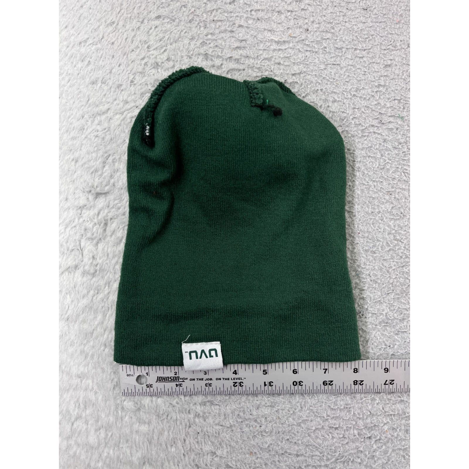 Vintage Utah Valley University Beanie Adult One Size Green Pom Knit Cotton Blend Size ONE SIZE - 5 Thumbnail