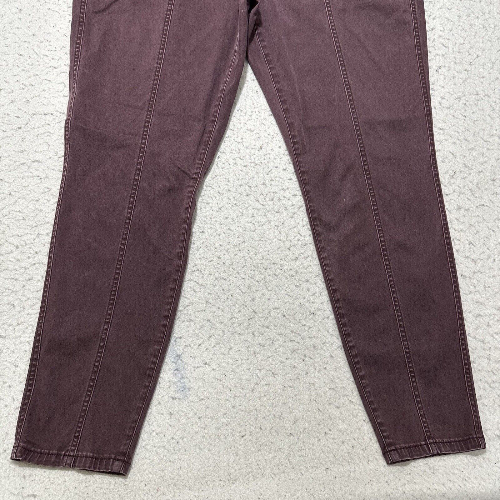 Other Lane Bryant 18 Purple High Rise Denim Skinny Jeans Stretch Size 40" / US 18 - 3 Thumbnail