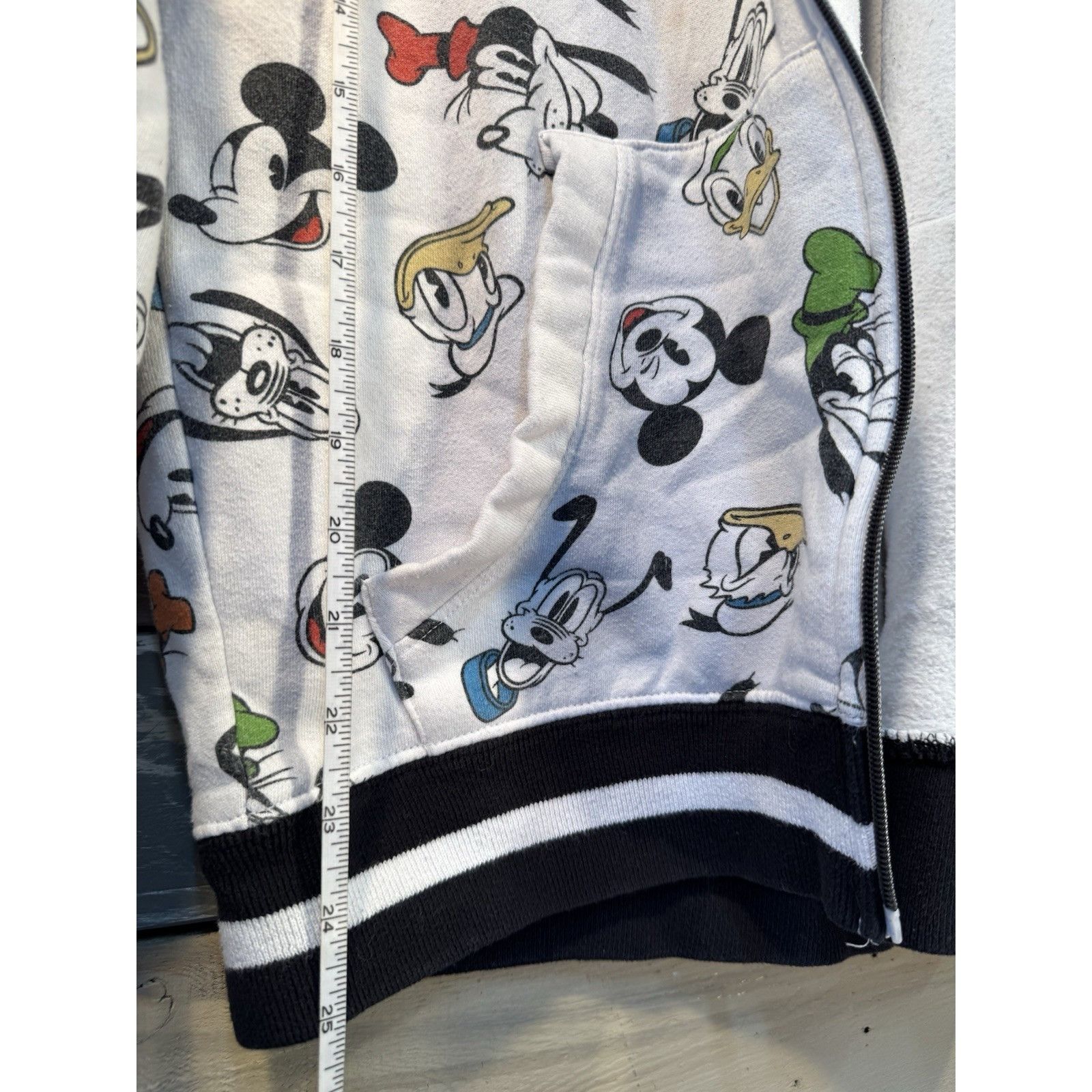 Disney Official Disney Mickey & Friends Full Zip Up Hoodie White Sm Size S / US 4 / IT 40 - 5 Thumbnail