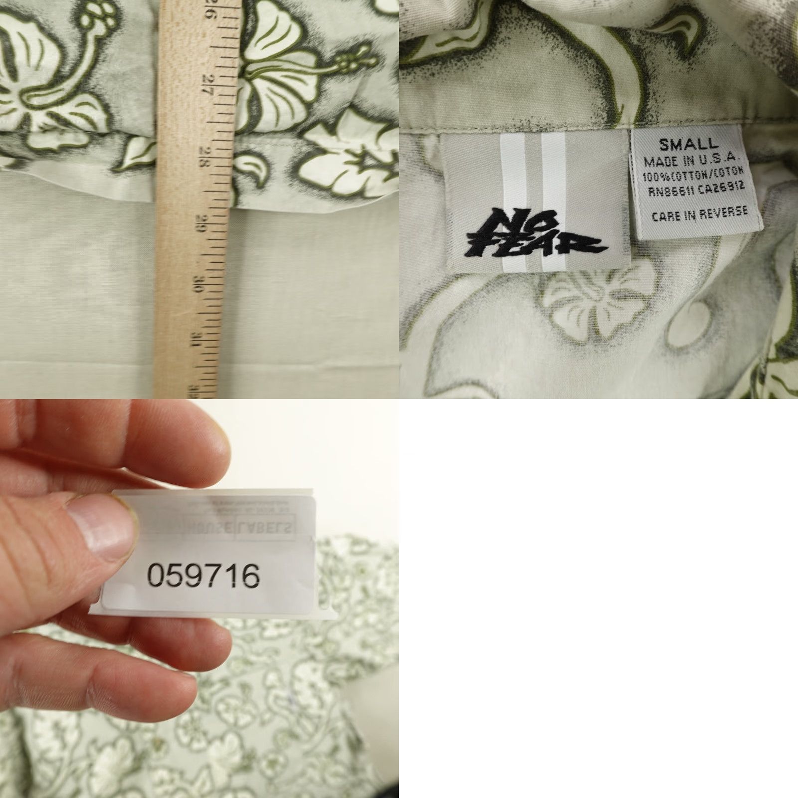 No Fear Vintage No Fear Shirt Mens Small Green Hawaiian Button Up Floral Surfer 90s USA Size US S / EU 44-46 / 1 - 8 Thumbnail