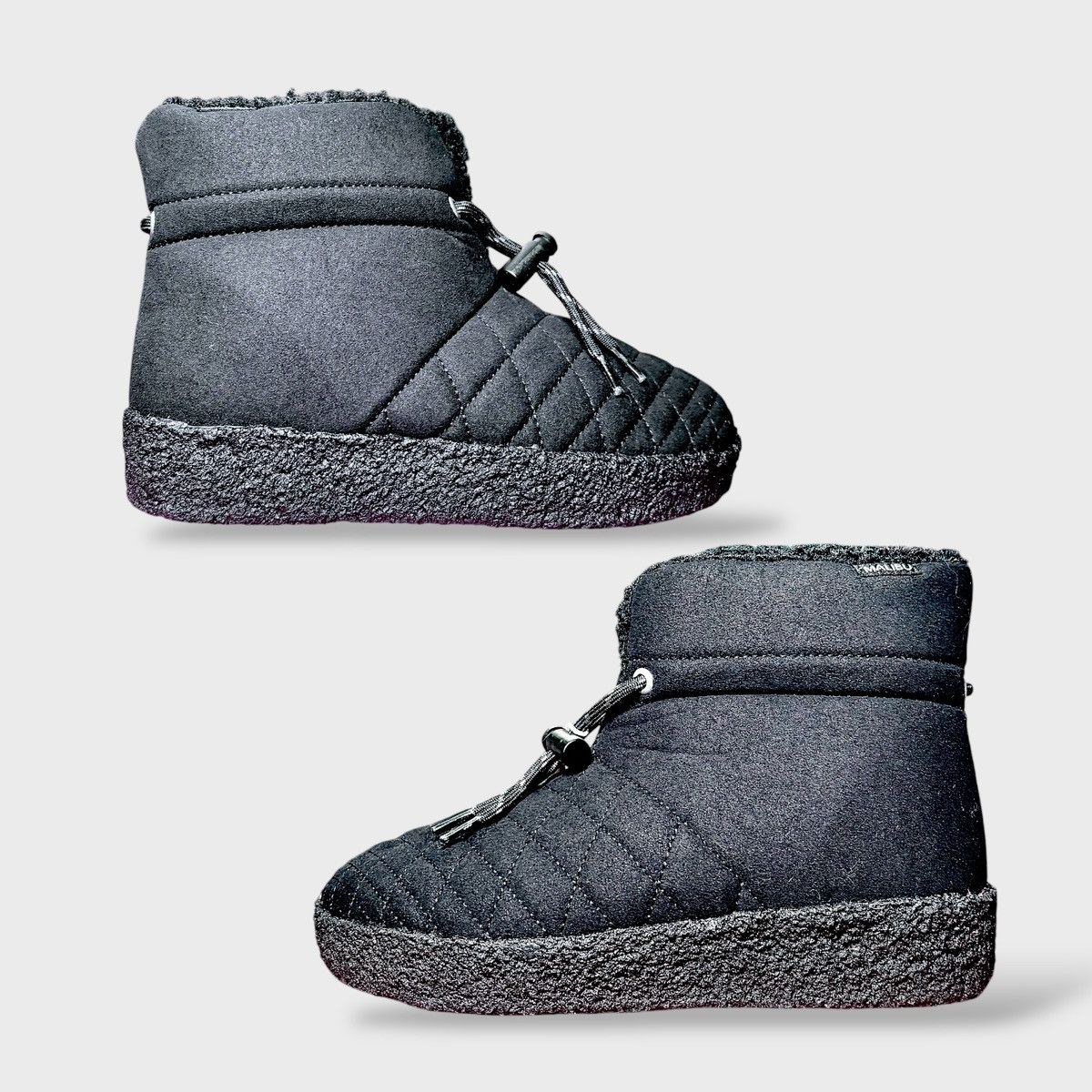 Malibu Sandals Malibu Women’s Quilted Little Dume Vegan Black Boots Sz 6 Size US 6 / IT 36 - 9 Thumbnail