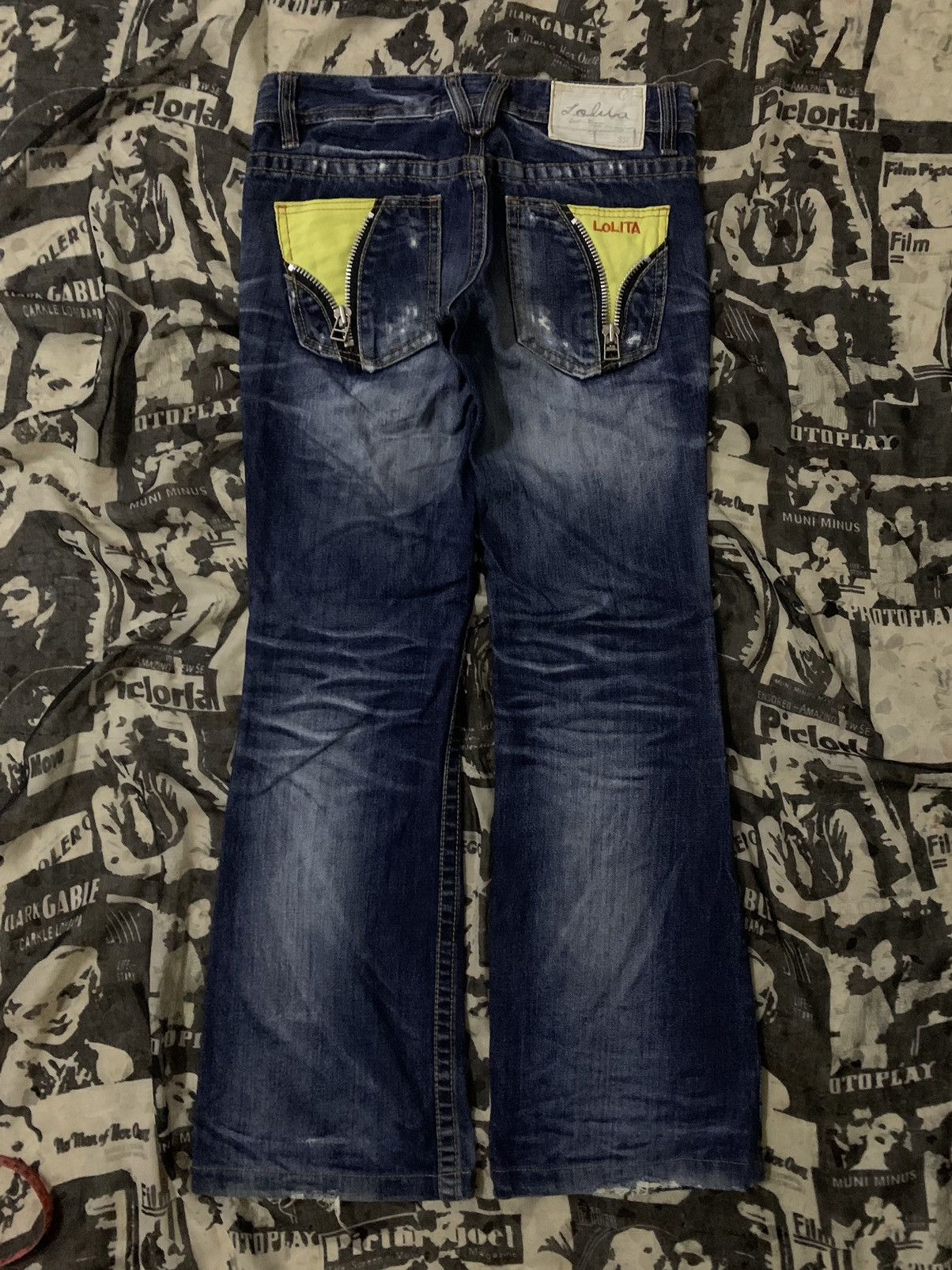Hysteric Glamour 💥 Japanese Flare Lolita Yoshitomo Nara Denim Size 30" / US 8 / IT 44 - 1 Thumbnail