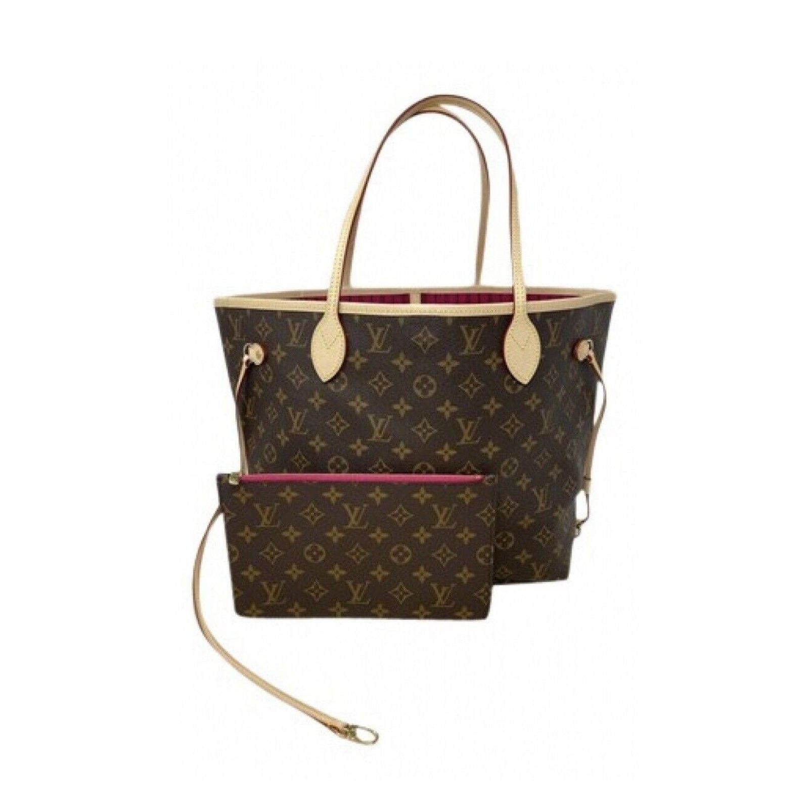 Louis Vuitton LOUIS VUITTON NEVERFULL MM MONOGRAM PIVOINE PINK TOTE BAG Size ONE SIZE - 12 Thumbnail