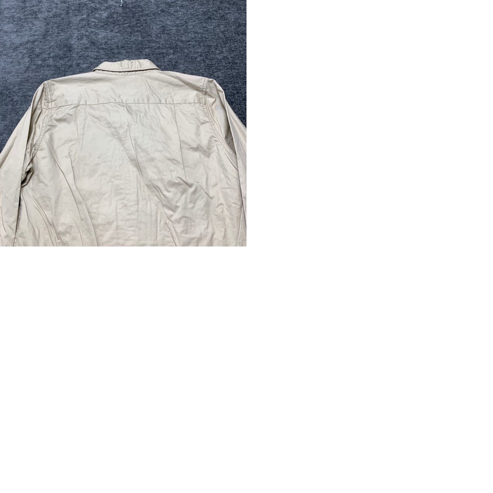Epaulet Civilianaire Wash and Wear Officer Epaulet Shirt Womens L Gray Cotton Button Up Size L / US 10 / IT 46 - 9 Thumbnail