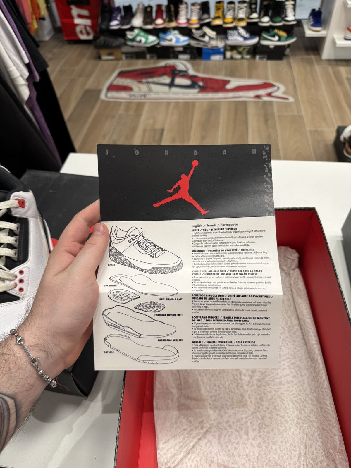 Jordan Brand × Nike Jordan 3 retro infrared 42 (2010) Size US 8.5 / EU 41-42 - 17 Thumbnail