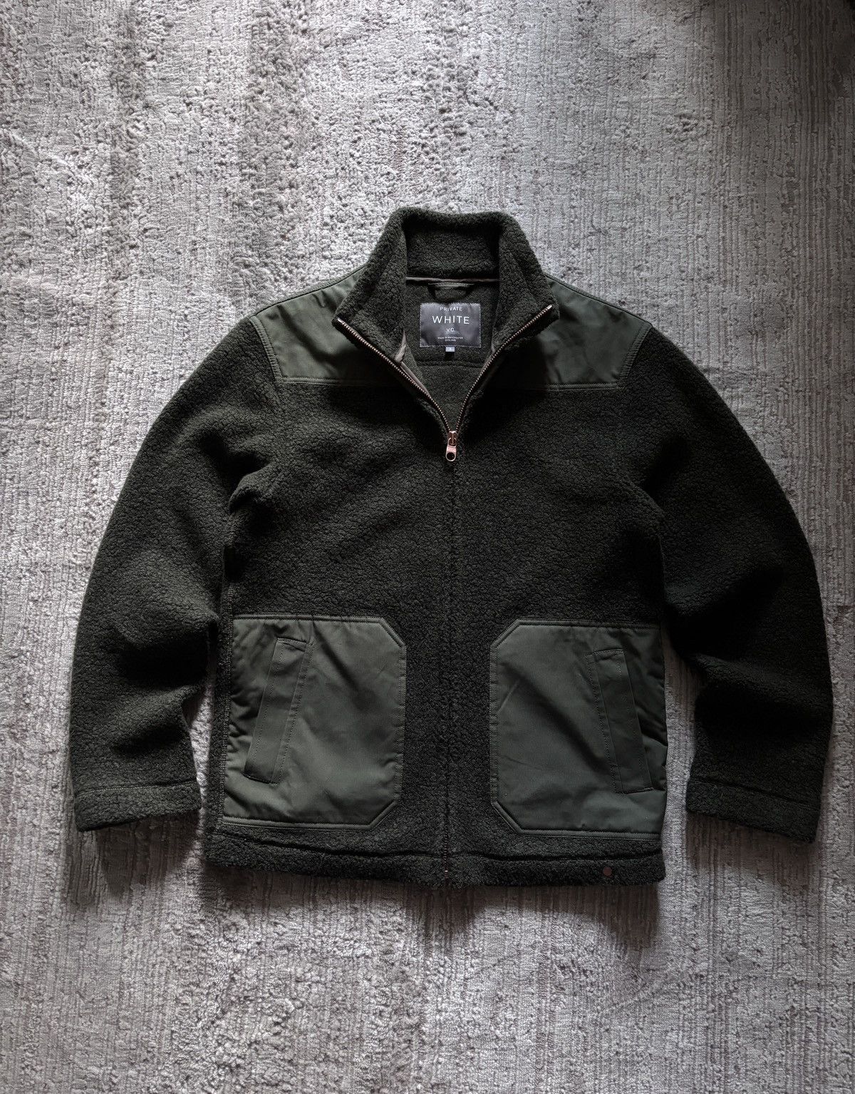 Private White V.C. Private White V.C. Shell-Trimmed Wool fleece Jacket Size US M / EU 48-50 / 2 - 1 Thumbnail