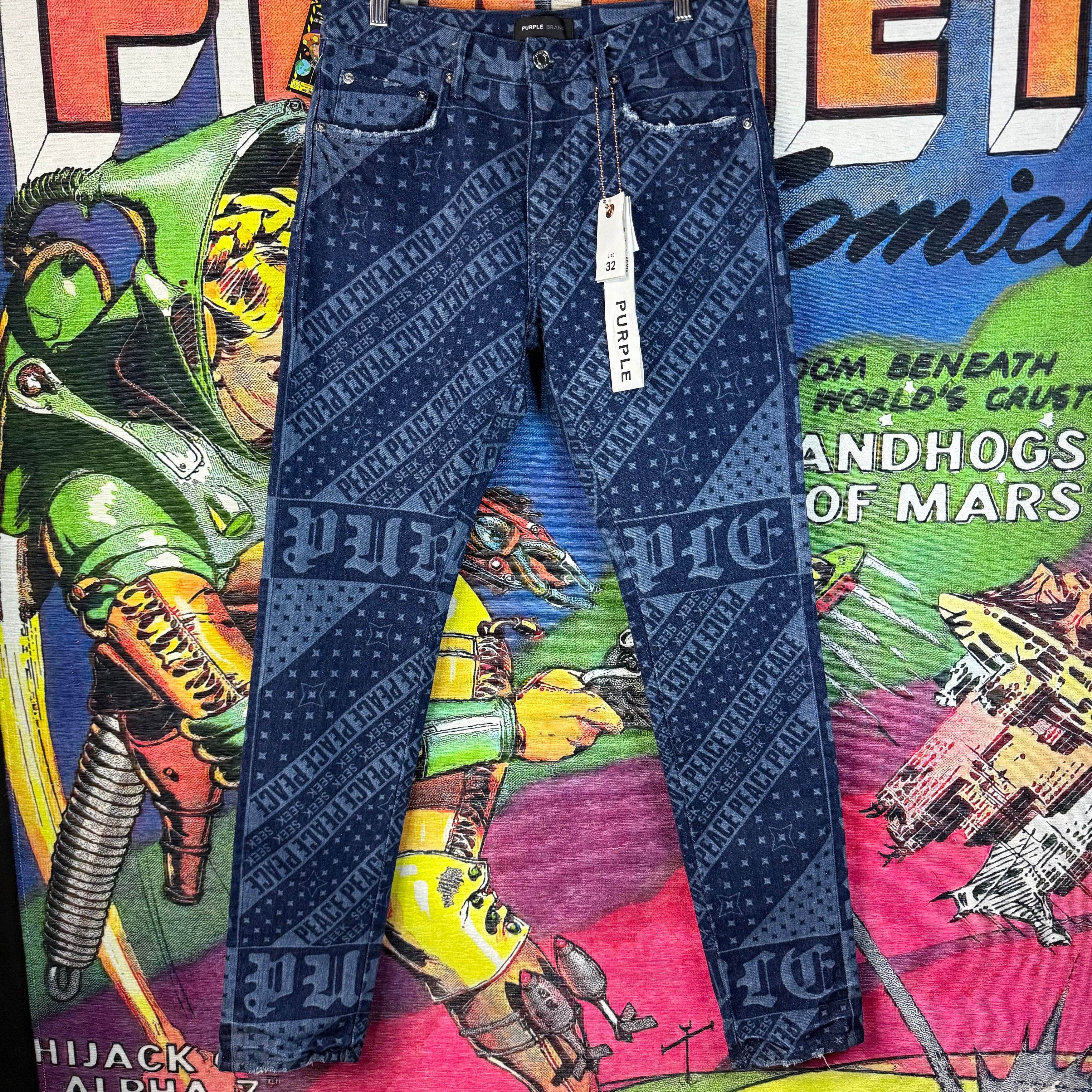 PURPLE BRAND デニムサイズ正規品32 Purple Brand Purple Brand Plain Washed Blue Denim Jeans Size 32