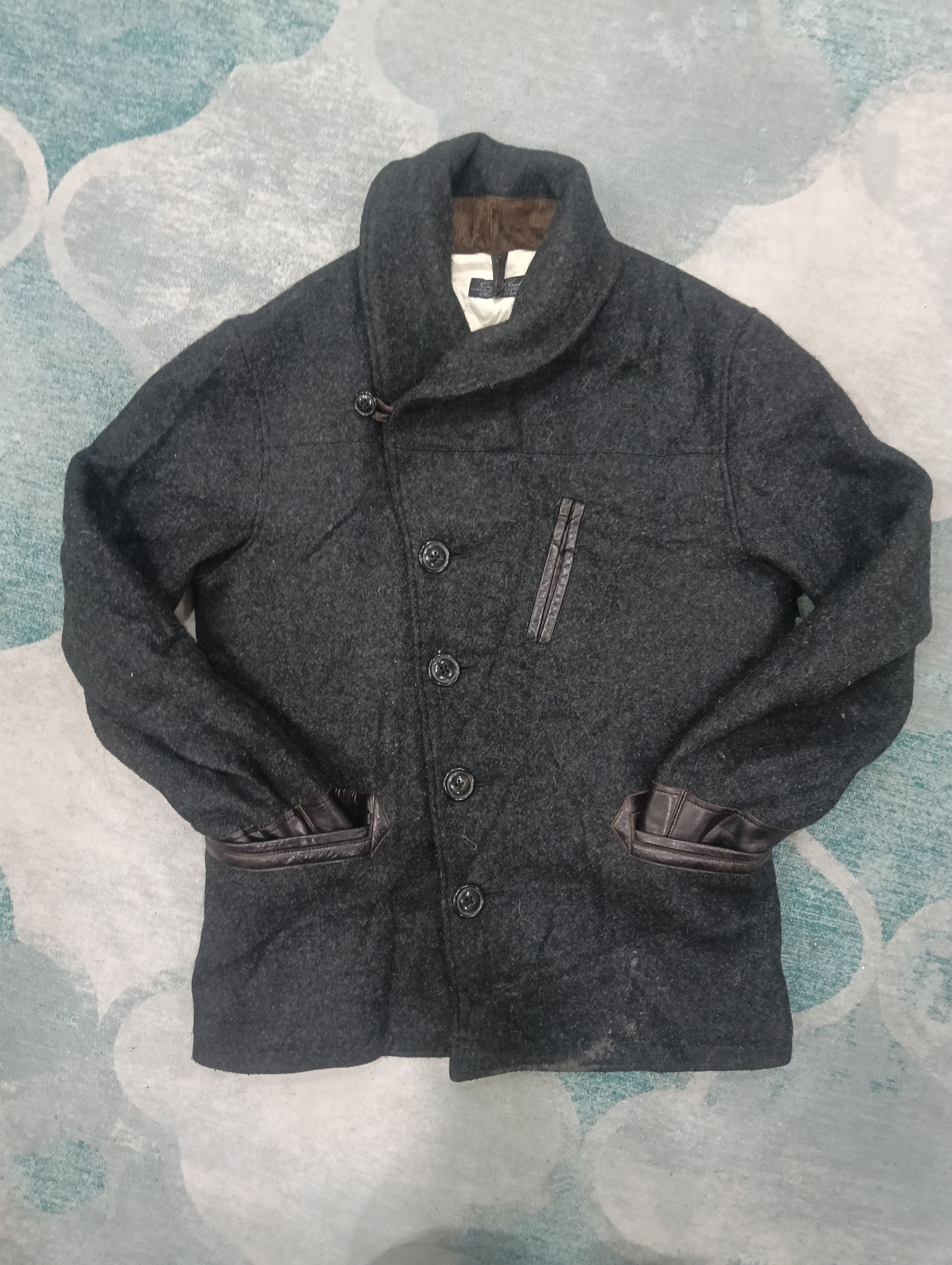Yohji Yamamoto Coal Black Japanese Brand Wool Jacket Size US M / EU 48-50 / 2 - 1 Thumbnail