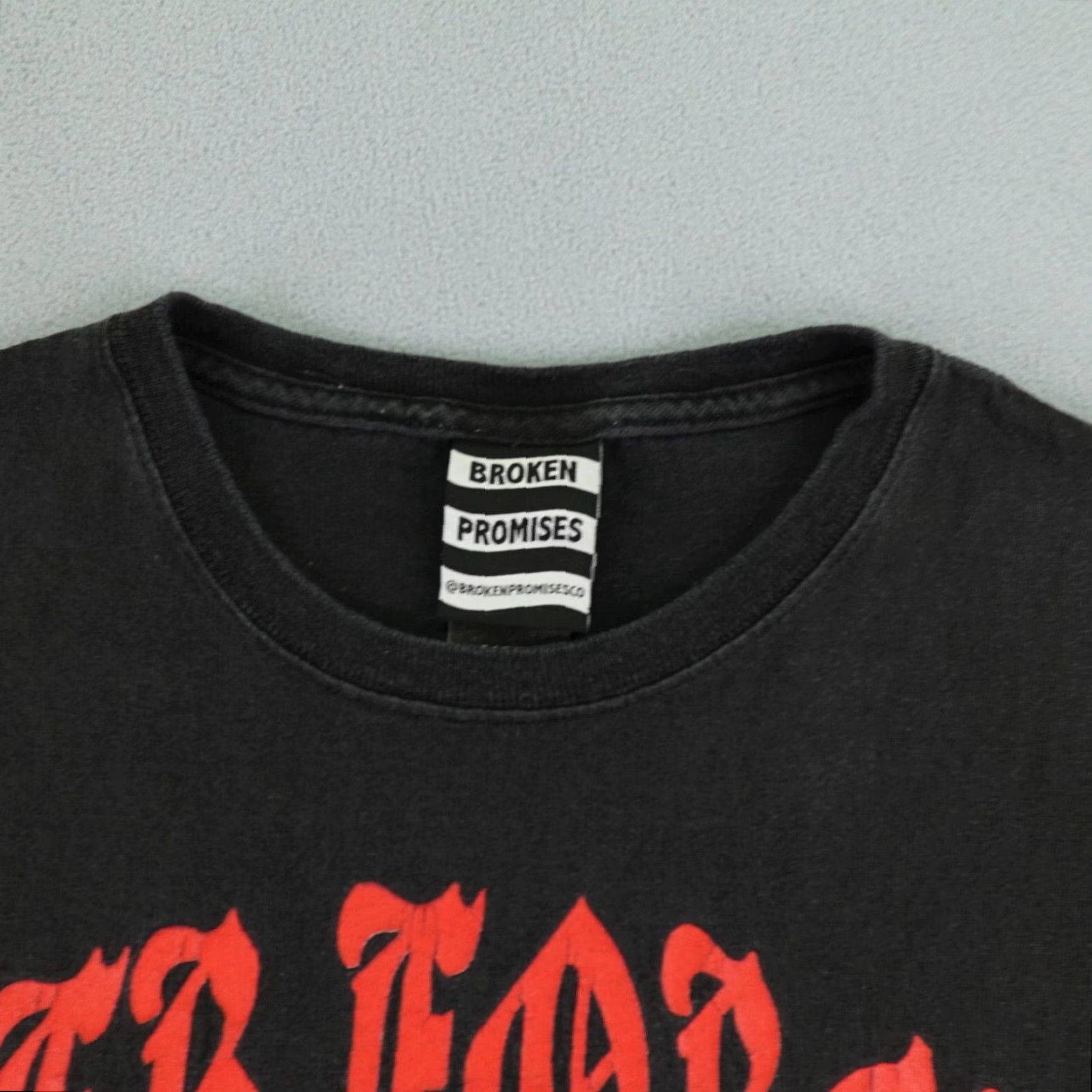 Broken Promises Co. Broken Promises Shirt Mens Large Black Forever Means Nothing Short Sleeve Tee Size US L / EU 52-54 / 3 - 3 Thumbnail