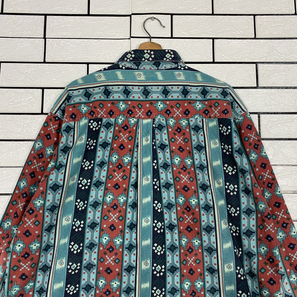 Woolrich Woolen Mills 🔥VINTAGE SHIRT JACKET BUTTON NAVAJO AZTEC WOOLRICH USA Size US XL / EU 56 / 4 - 9 Thumbnail