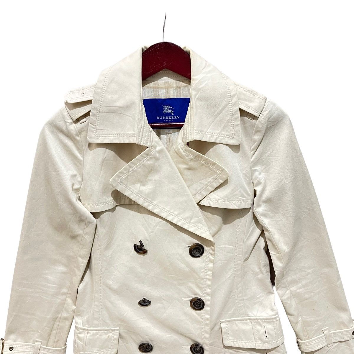 Burberry × Burberry Prorsum × Designer Burberry Blue Label Trench Coat Size S / US 4 / IT 40 - 2 Thumbnail