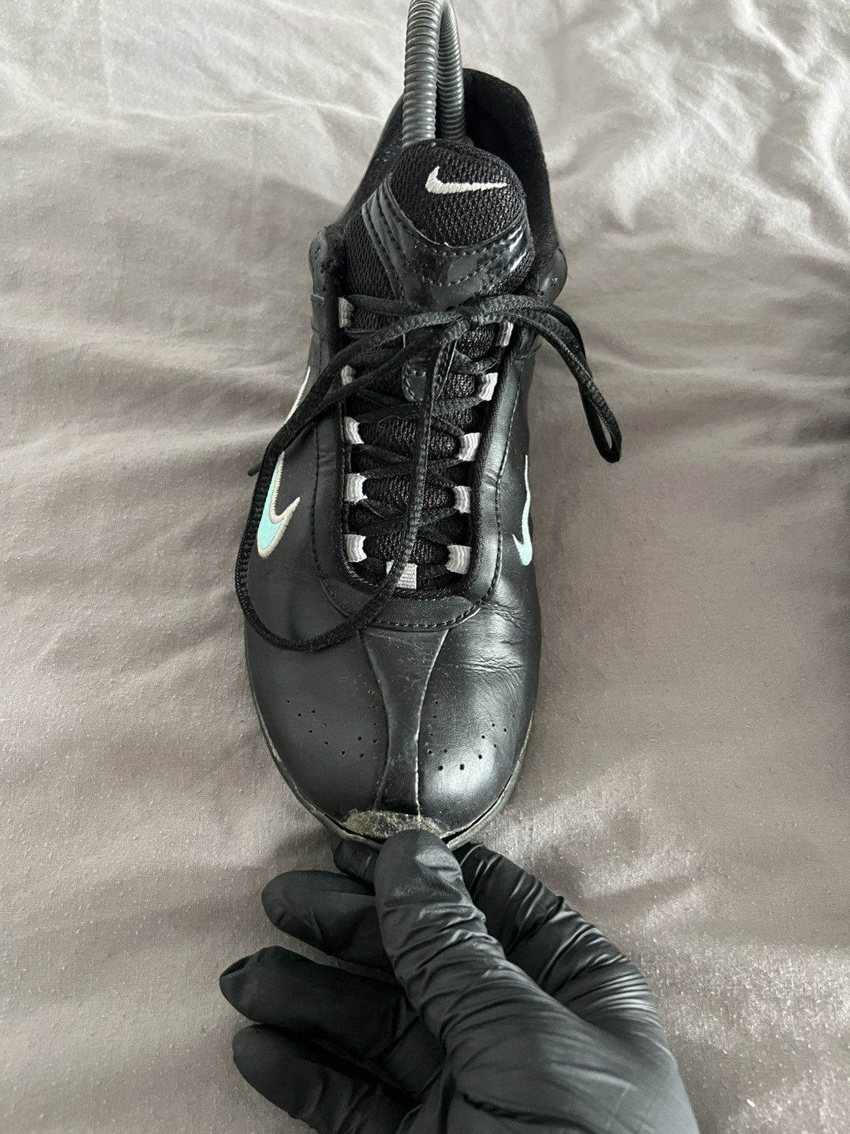 Nike Y2k Nike Leather Low Sneakers Vintage 38.5 Size US 8.5 / IT 38.5 - 11 Thumbnail