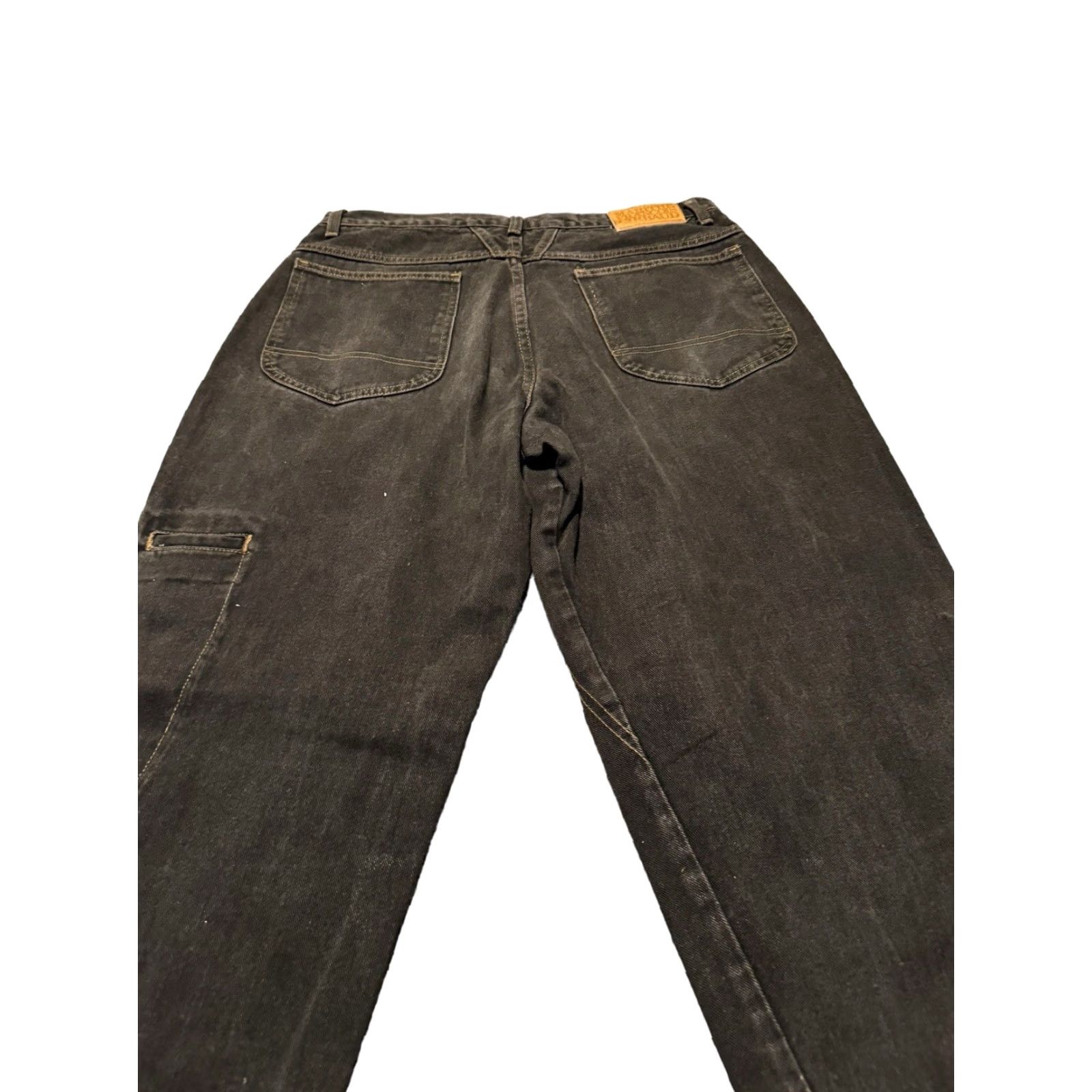 Vintage VINTAGE Girbaud Jeans Size 33 Skater Raver Baggy USA Black Mens Regular 5-Pocket Denim 1990s Size US 33 - 6 Thumbnail