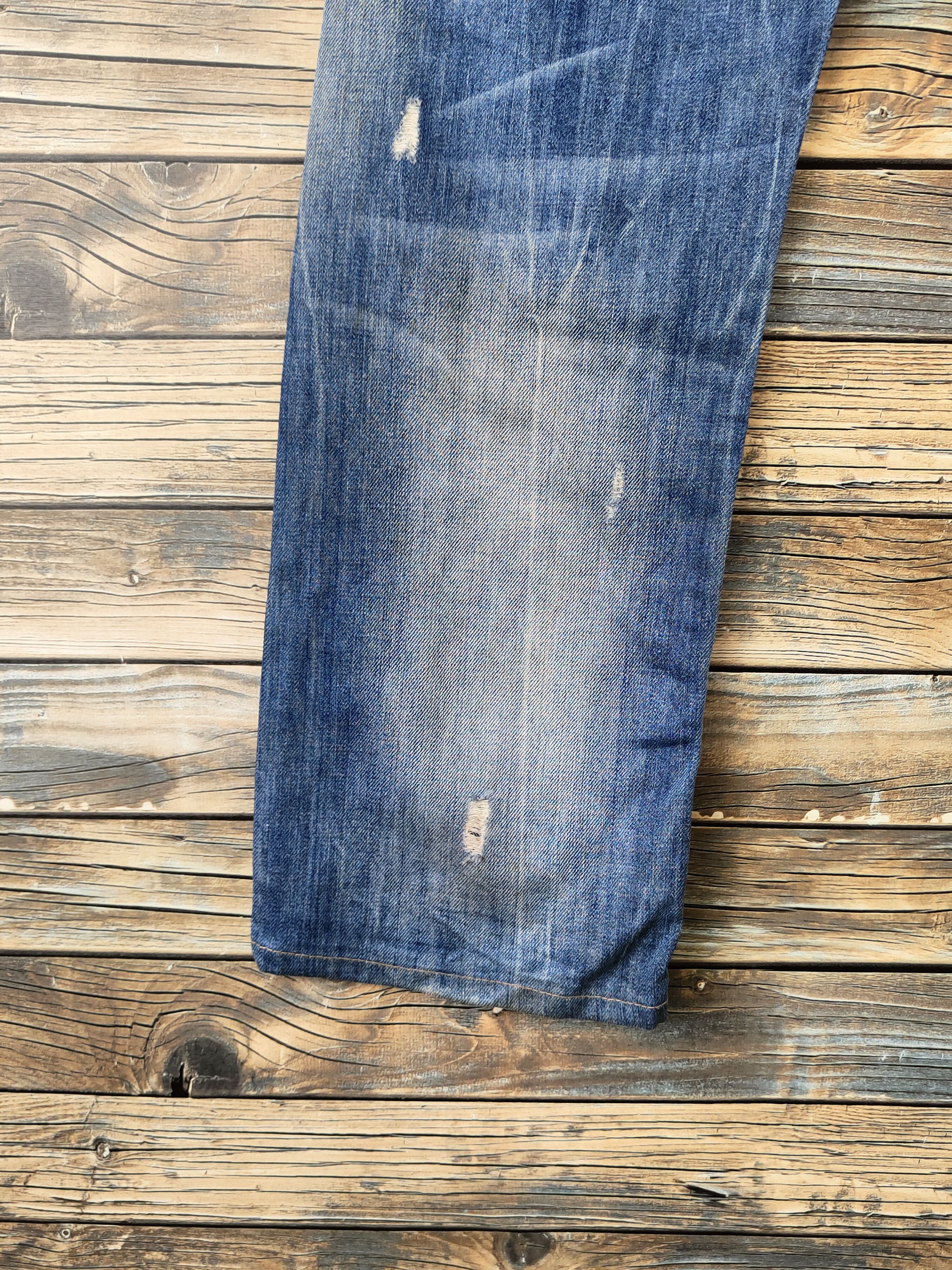 G-Star DL G-star Raw Blue Distressed Ripped Jeans #46-963 Size US 31 - 10 Thumbnail