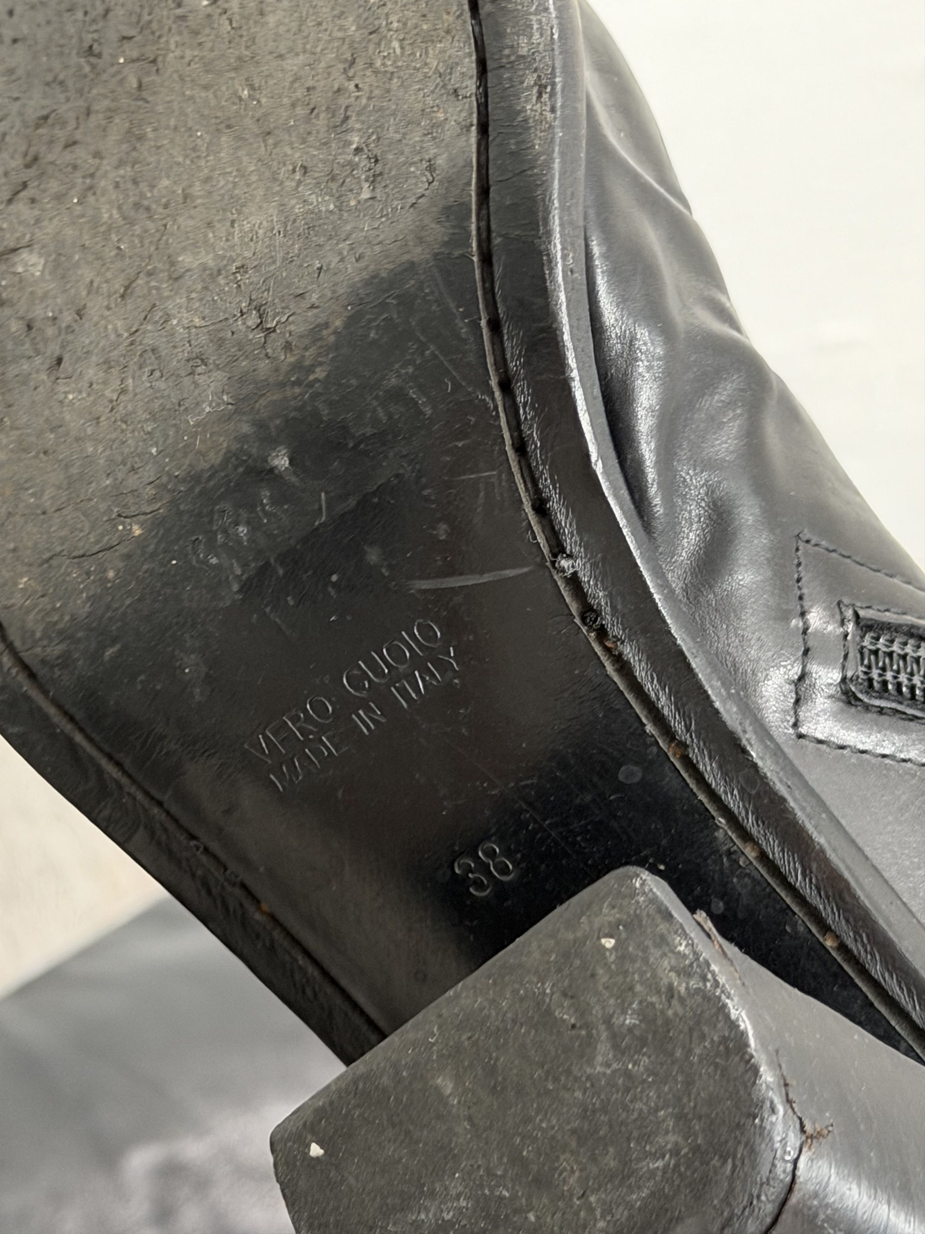 Ann Demeulemeester Vintage Archival Ann Demeulemeester Tall Slant Heel Boots Size US 7.5 / IT 37.5 - 4 Thumbnail