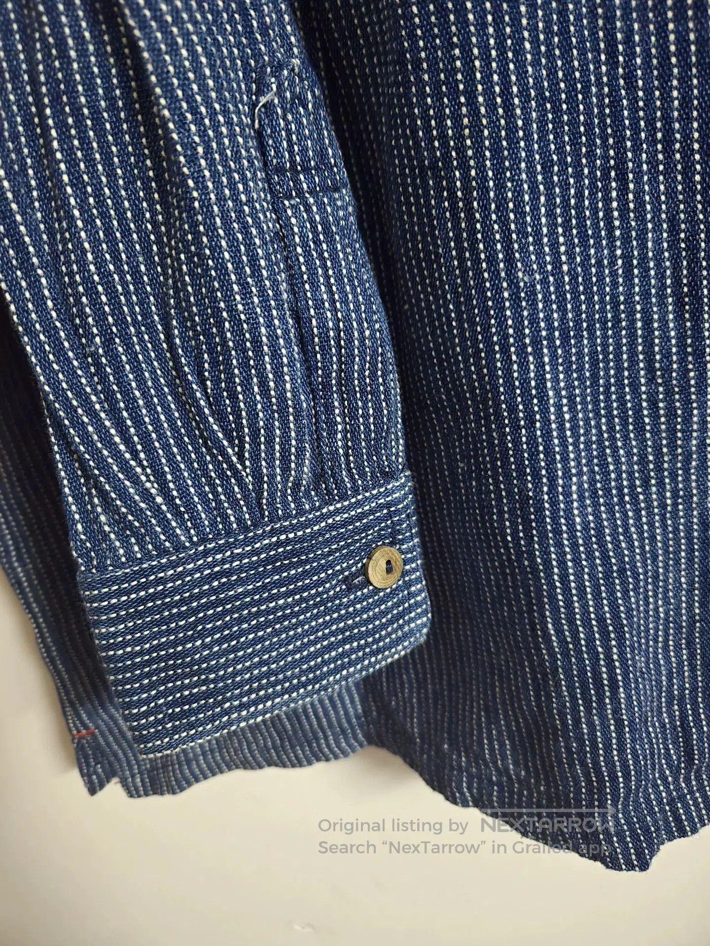Japanese Brand Indigo Dyed Check Long Sleeve Shirt. Size US S / EU 44-46 / 1 - 5 Thumbnail
