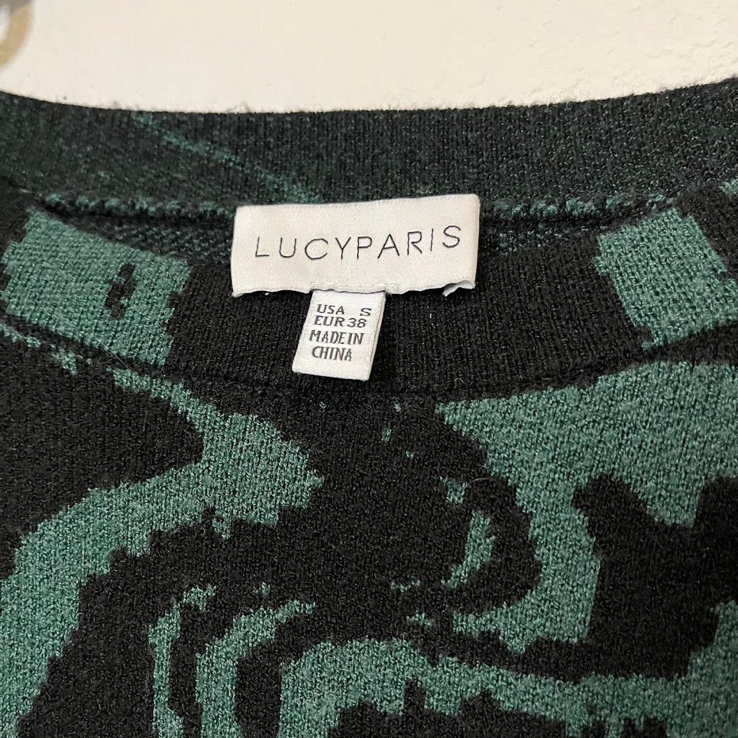 Designer × Other Lucy Paris Balloon Sleeve Swirl Mini Sweater Dress - Small Size S / US 4 / IT 40 - 4 Thumbnail