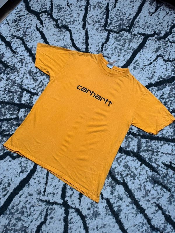 Carhartt Vintage Carhartt logo yellow usa XL t-shirt Size US XL / EU 56 / 4 - 2 Thumbnail
