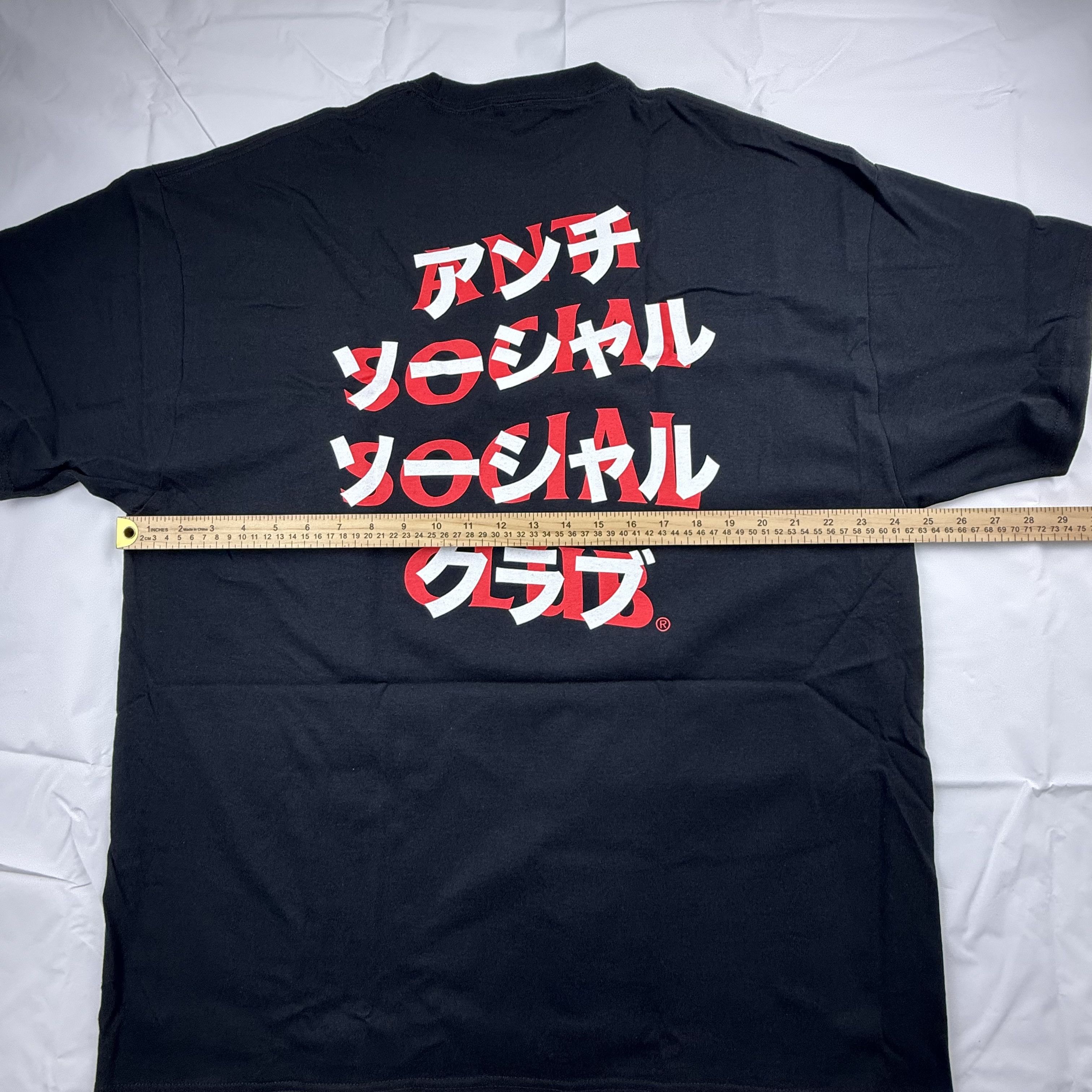 Anti Social Social Club Anti Social Social Club Katakana T-Shirt Mens 2XL New NWT Size US XXL / EU 58 / 5 - 6 Thumbnail