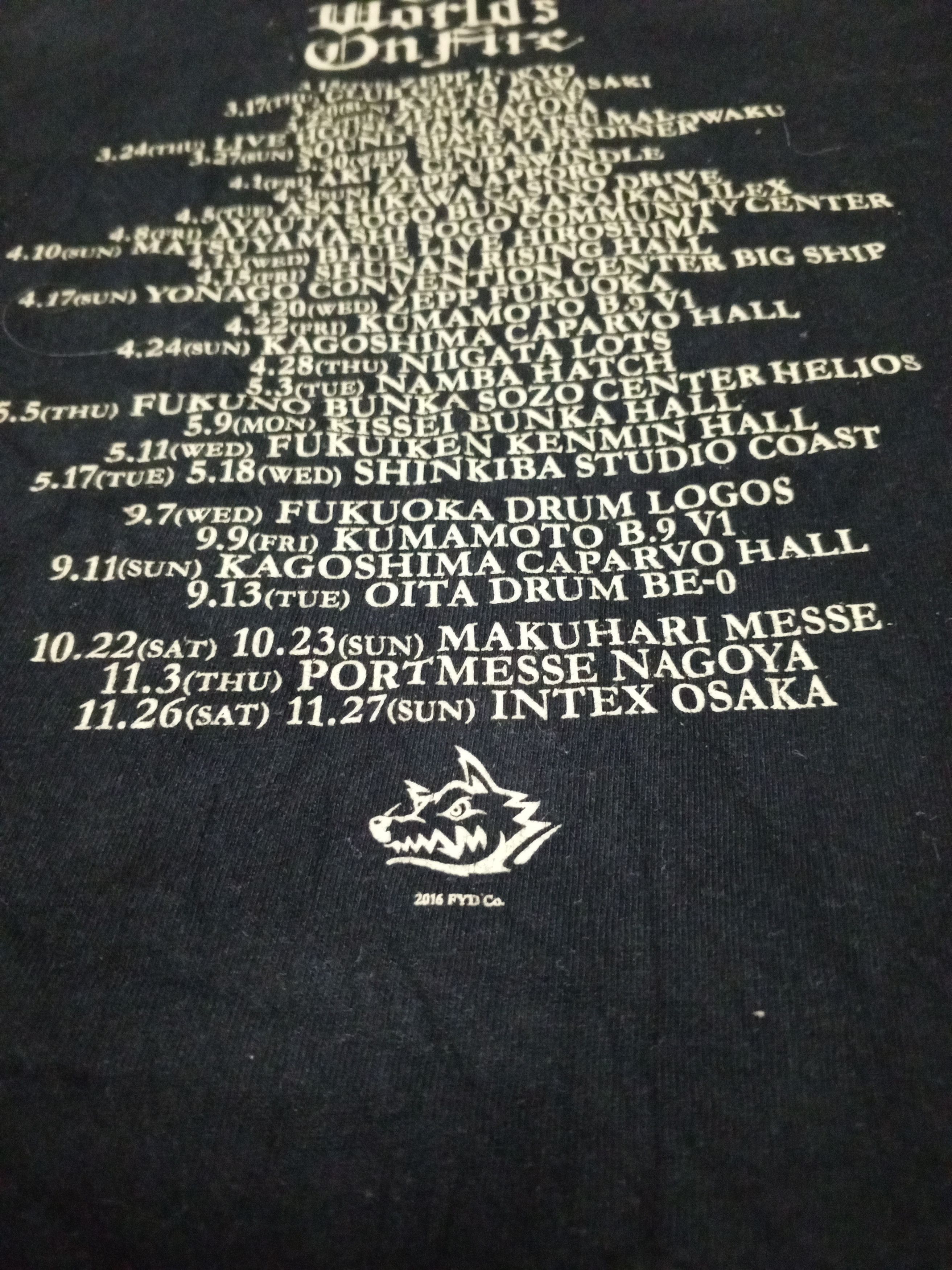 Band Tees MAN WITH A MISSION Y2K 2016 Size US L / EU 52-54 / 3 - 7 Thumbnail