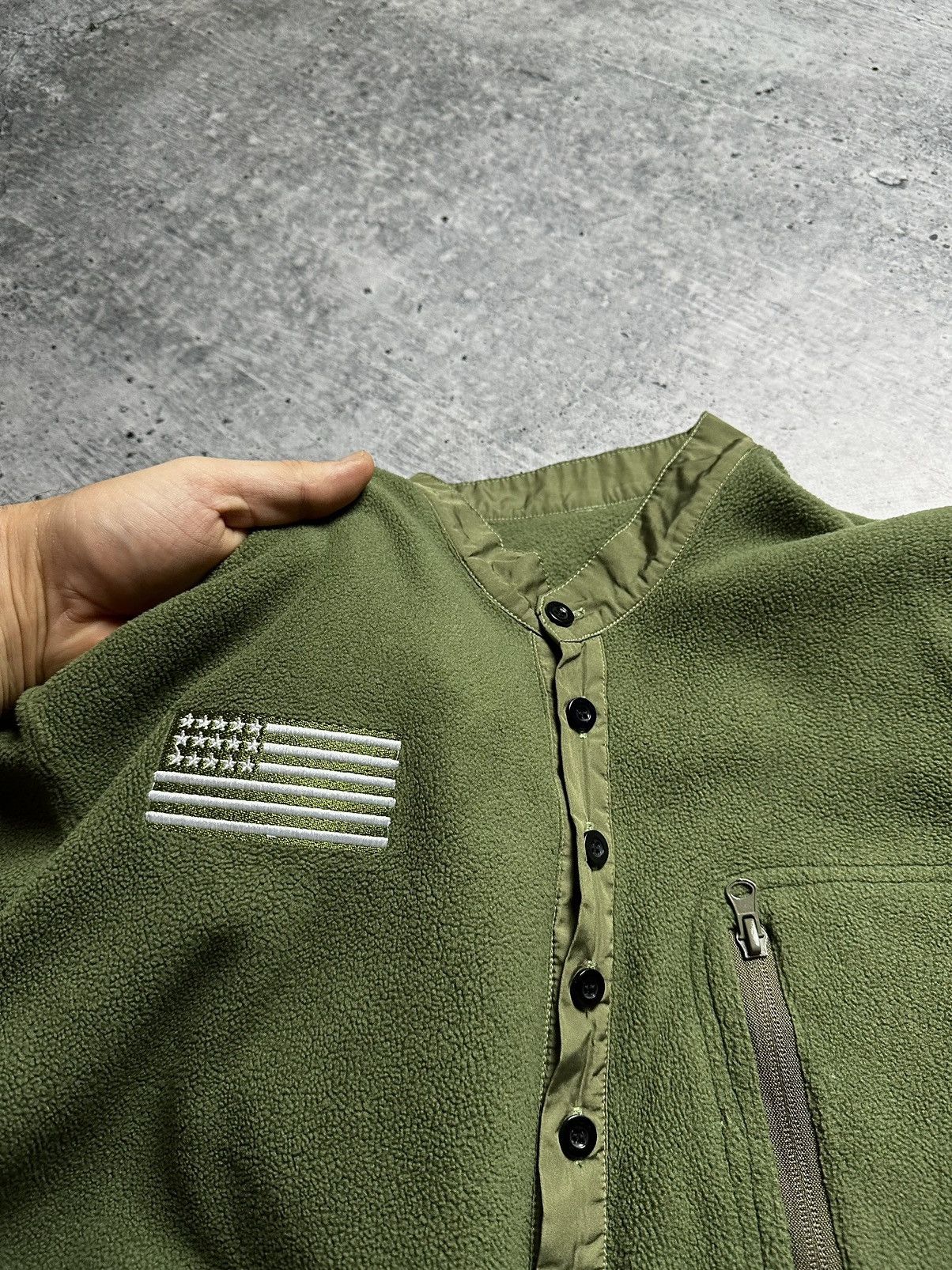 Vintage Vintage Army USA Flyers Fleece Half Zip Military Pullover Size US M / EU 48-50 / 2 - 5 Thumbnail