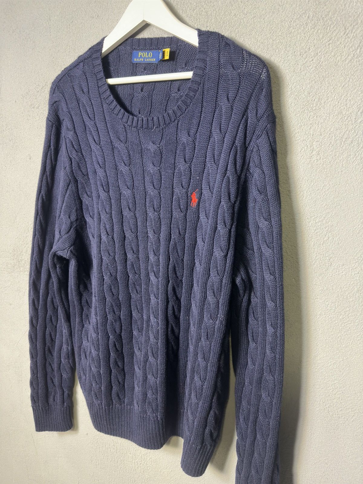 Polo Ralph Lauren × Ralph Lauren Polo Ralph Lauren Cable Knit Sweater Size US L / EU 52-54 / 3 - 2 Thumbnail