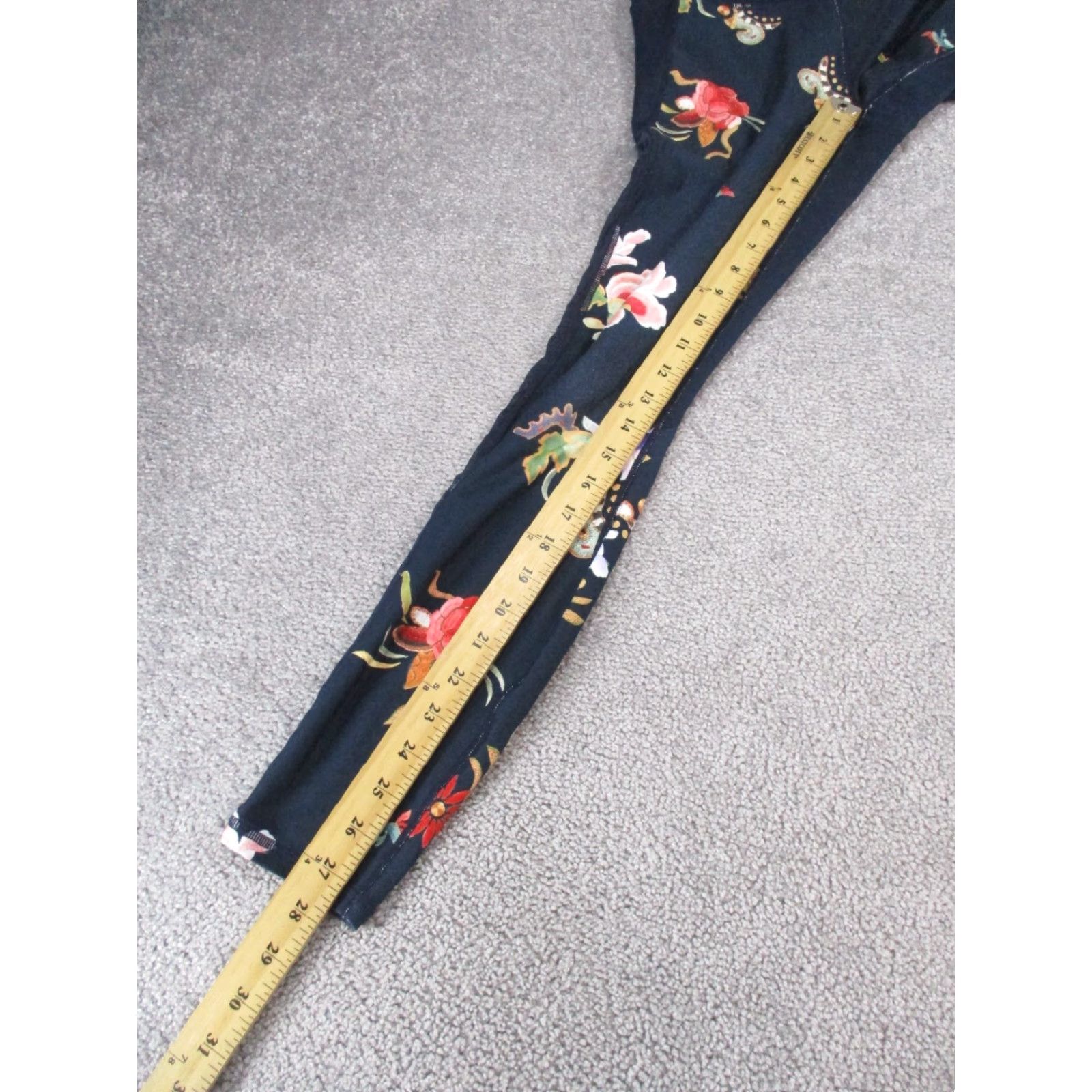 Athleta Athleta Womens Leggings S Navy Blue Floral Athleisure Athletic Yoga Running Size S Size 28" / US 6 / IT 42 - 5 Thumbnail