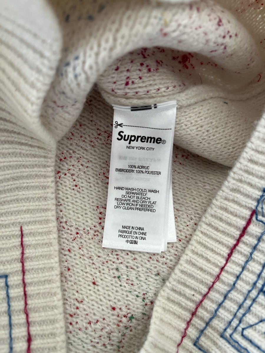 Supreme Supreme Collage Embroidered Sweater Size US S / EU 44-46 / 1 - 5 Thumbnail