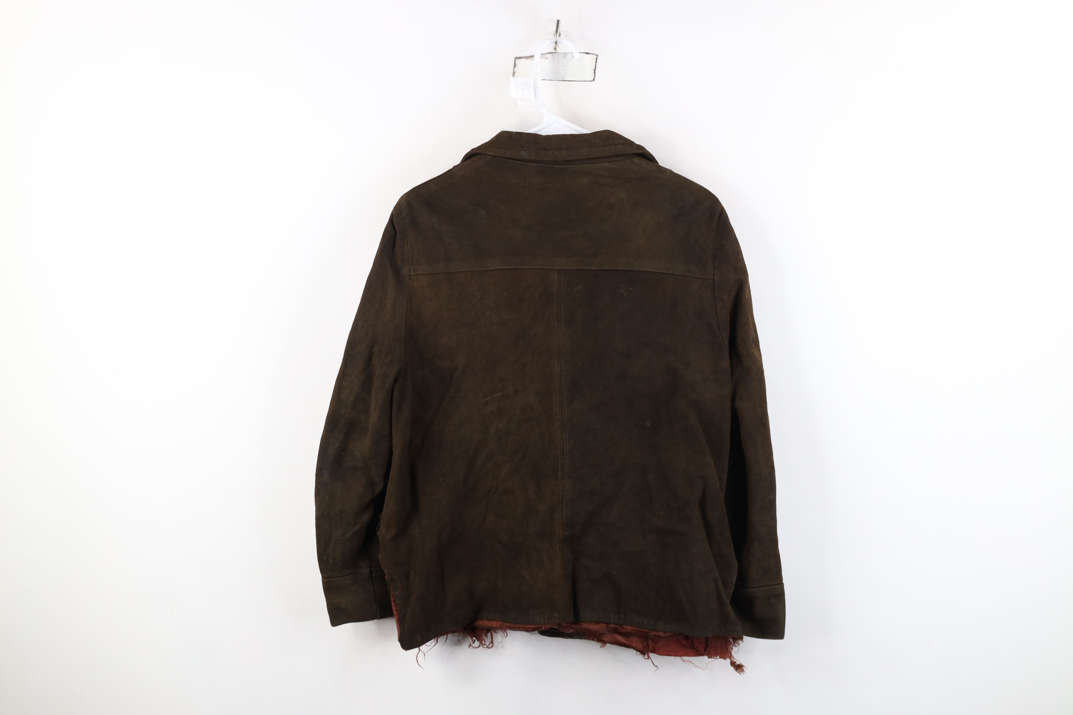 Vintage Vintage 60s 70s Streetwear Suede Leather Jacket Brown Size M / US 6-8 / IT 42-44 - 13 Thumbnail