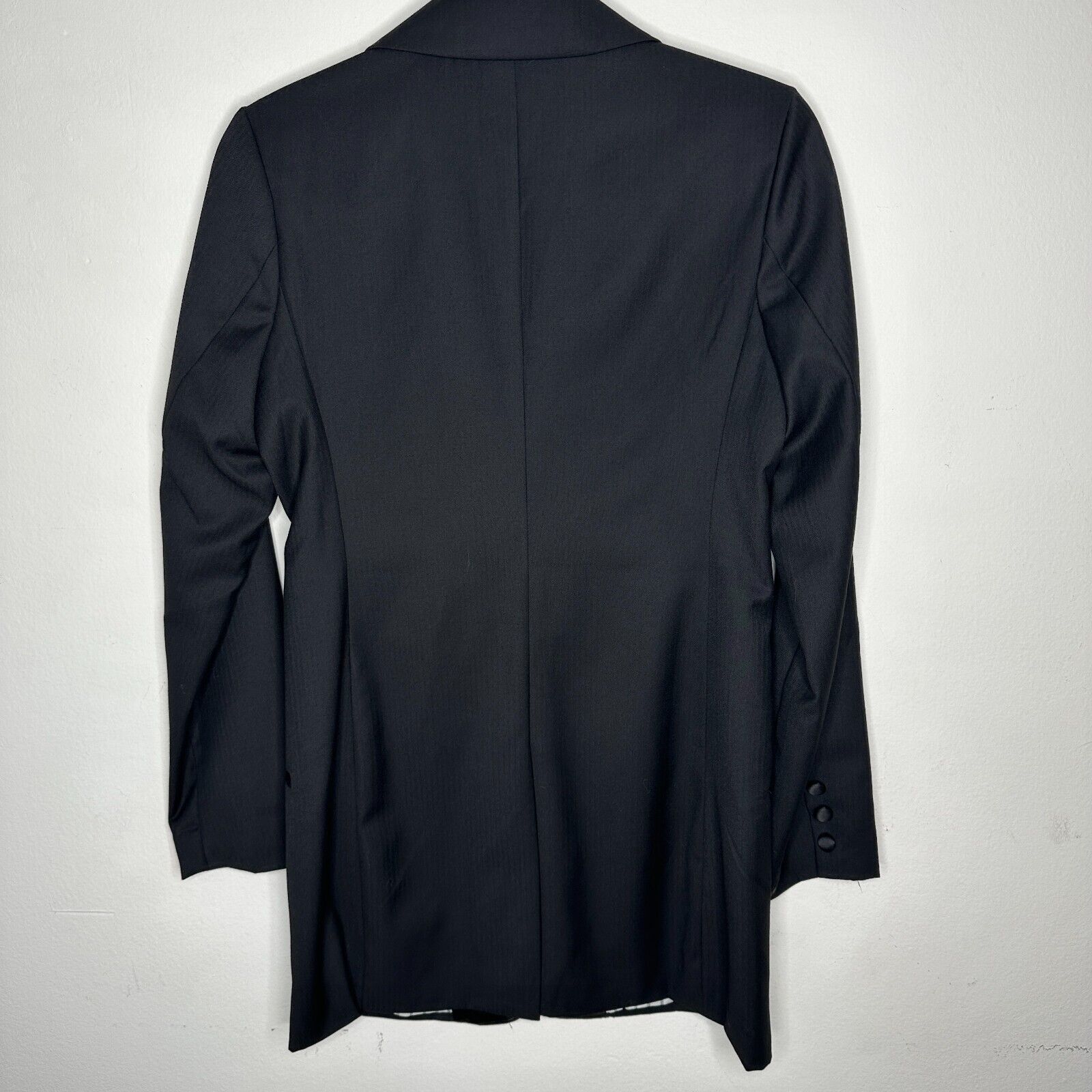 Other Flying Tomato Black Long Tuxedo Blazer Satin Trim M Size M / US 6-8 / IT 42-44 - 10 Thumbnail